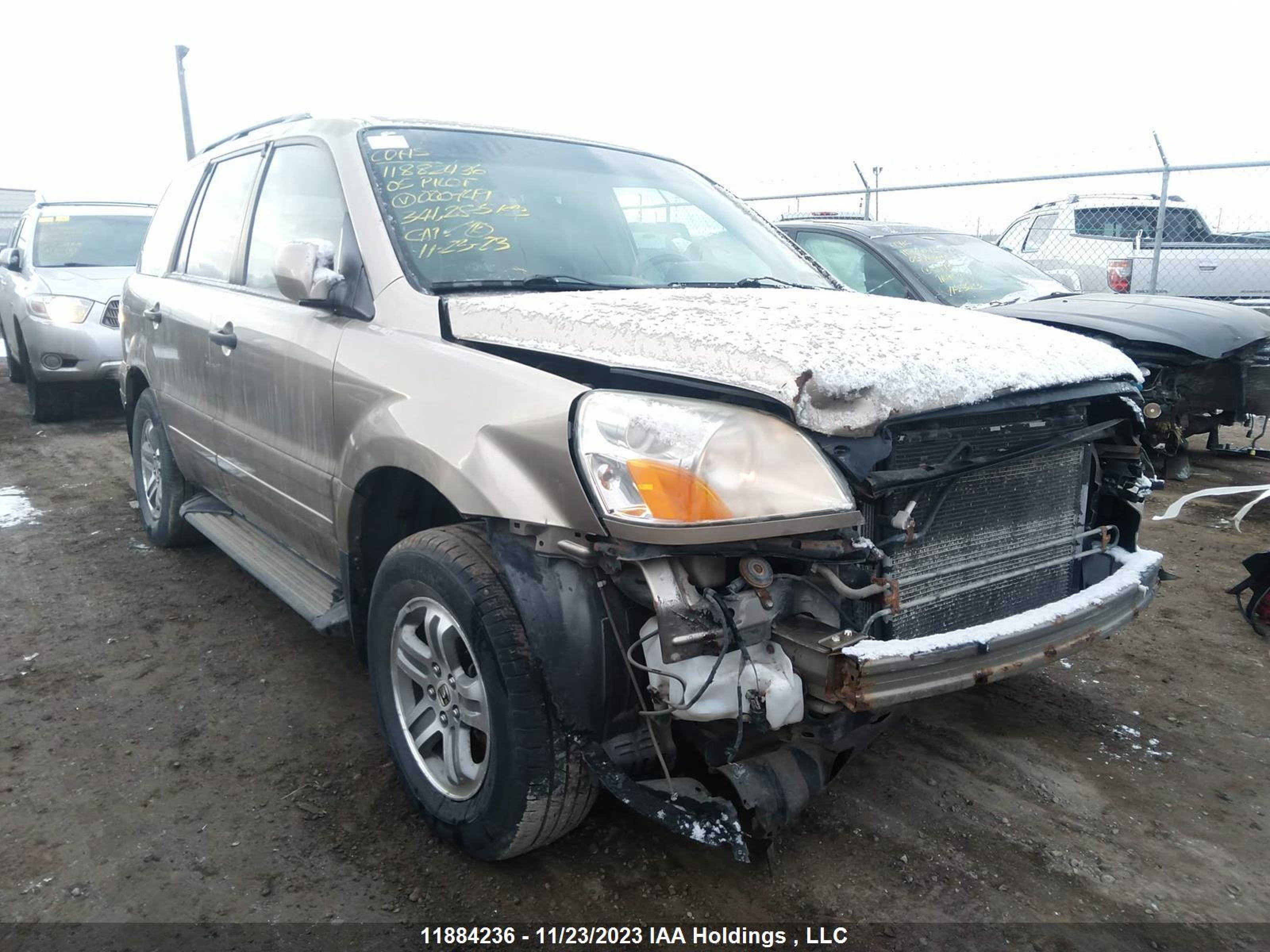 HONDA PILOT 2005 2hkyf185x5h000749