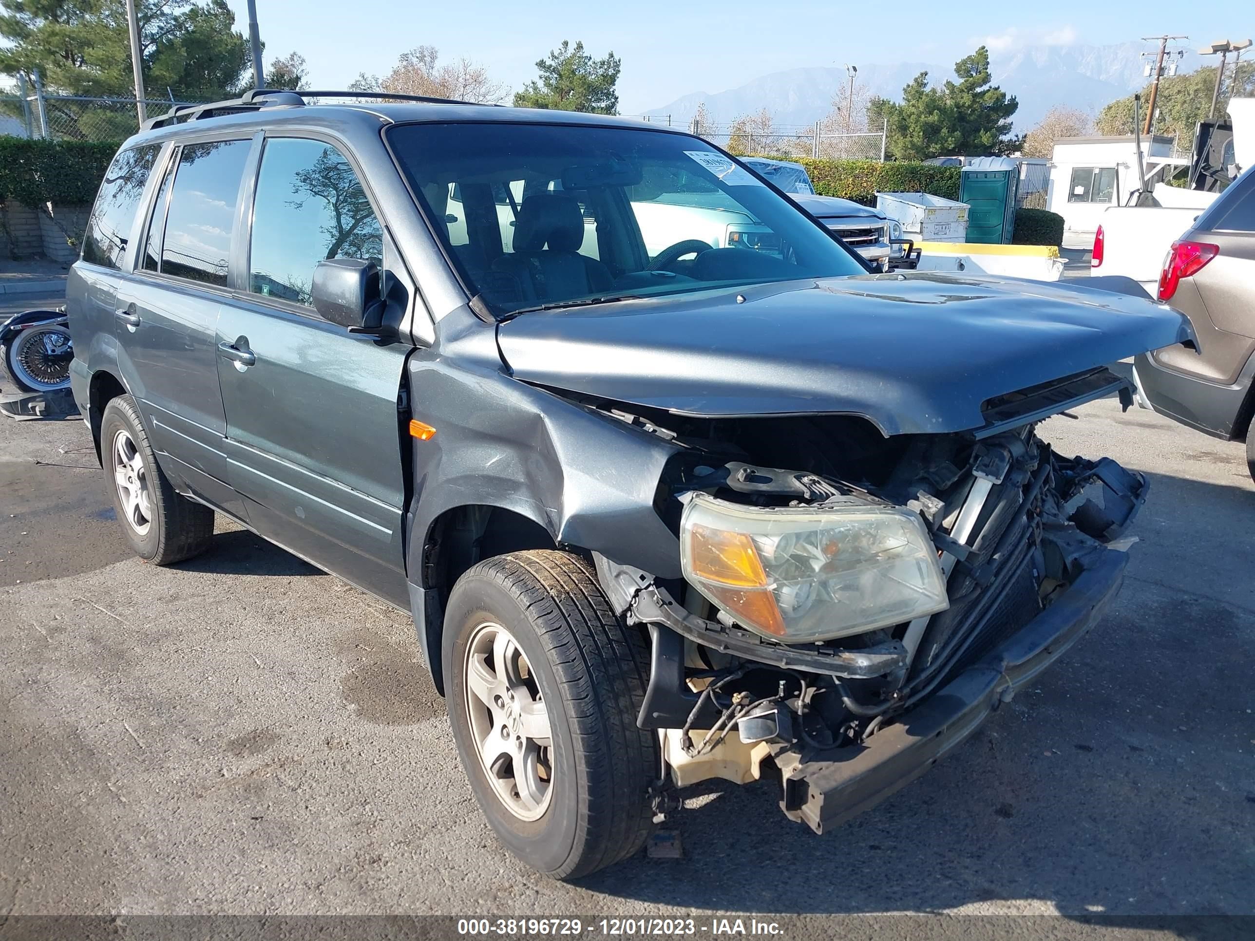 HONDA PILOT 2006 2hkyf185x6h531175