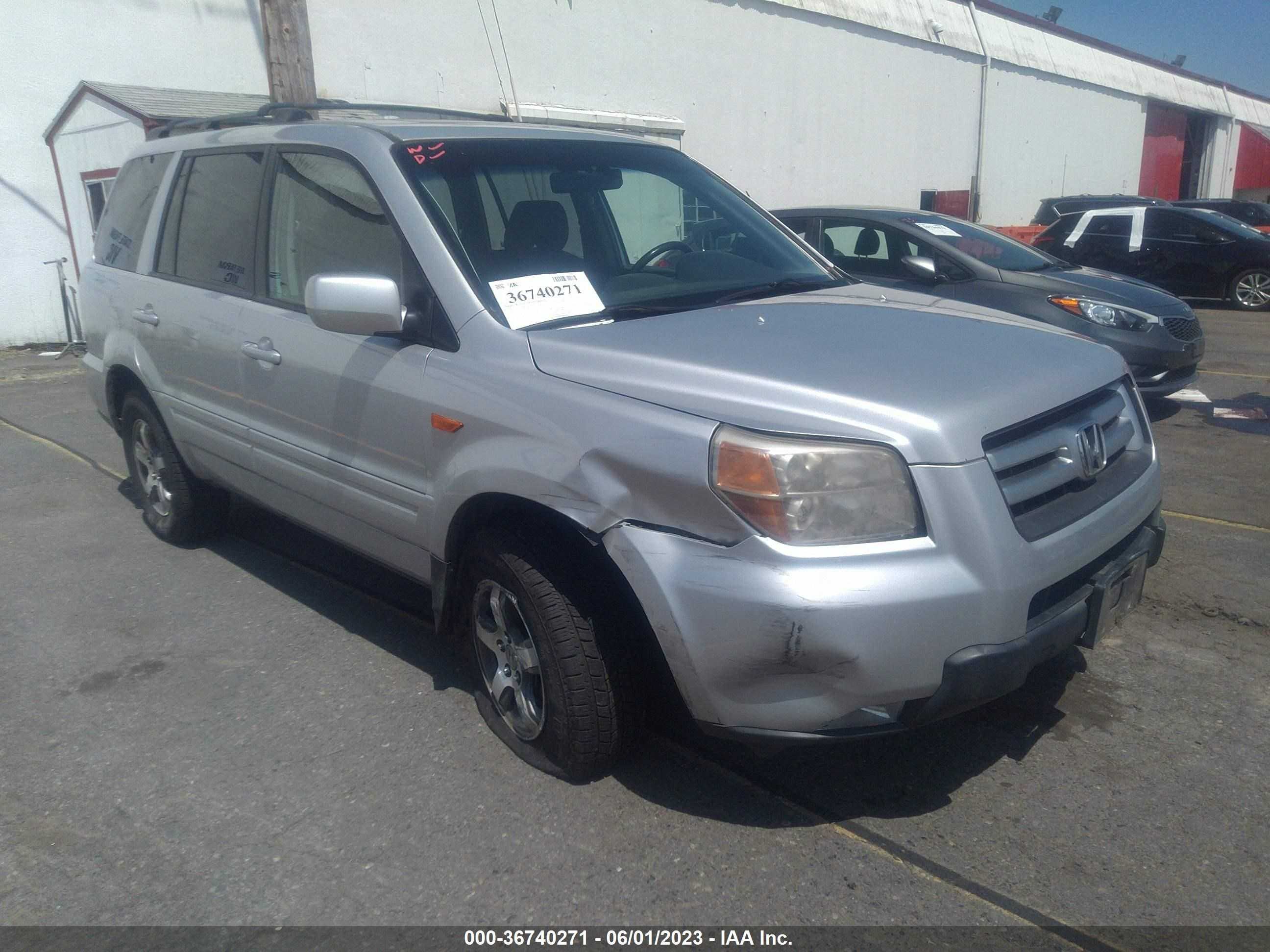 HONDA PILOT 2007 2hkyf185x7h515866