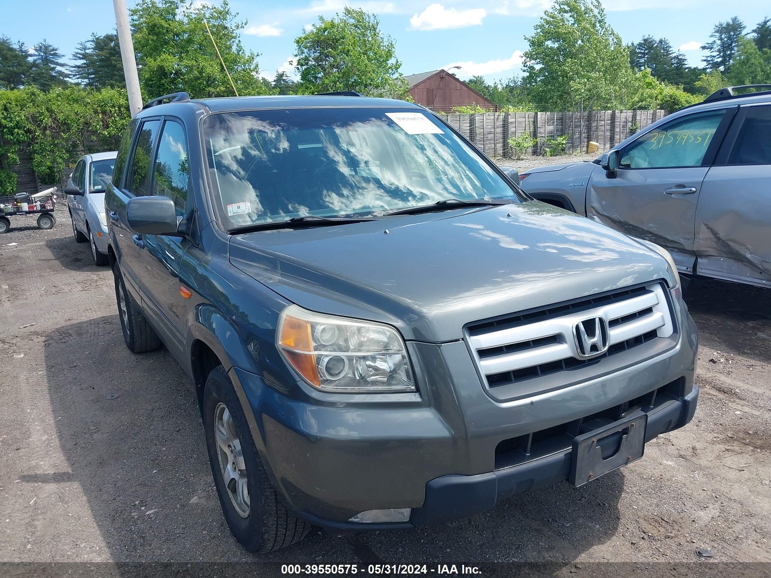 HONDA PILOT 2007 2hkyf185x7h529475