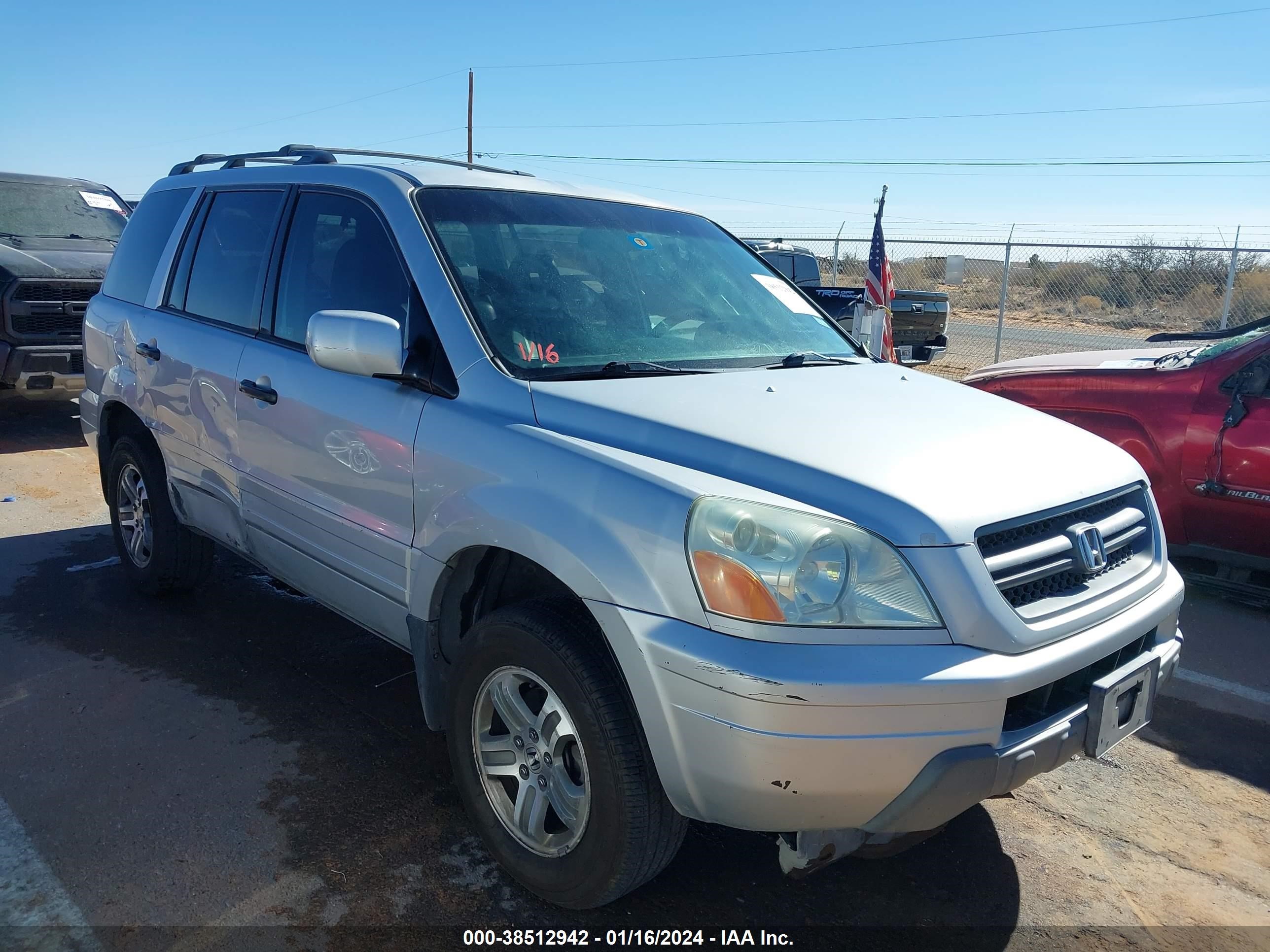 HONDA PILOT 2004 2hkyf18604h503343