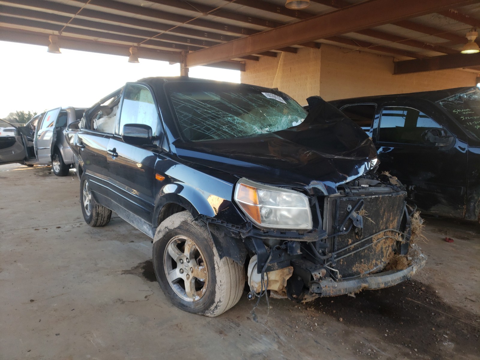 HONDA PILOT EXL 2007 2hkyf18617h523072