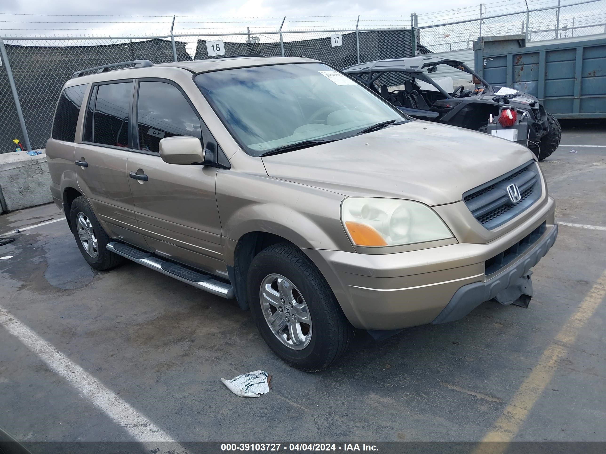 HONDA PILOT 2005 2hkyf18635h550545