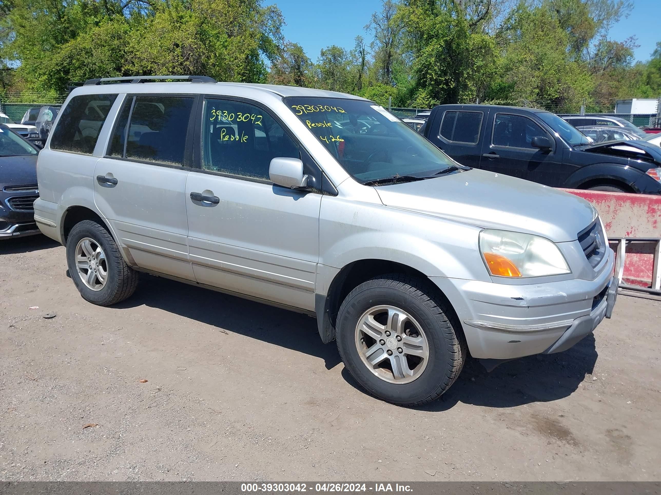 HONDA PILOT 2003 2hkyf18643h619062