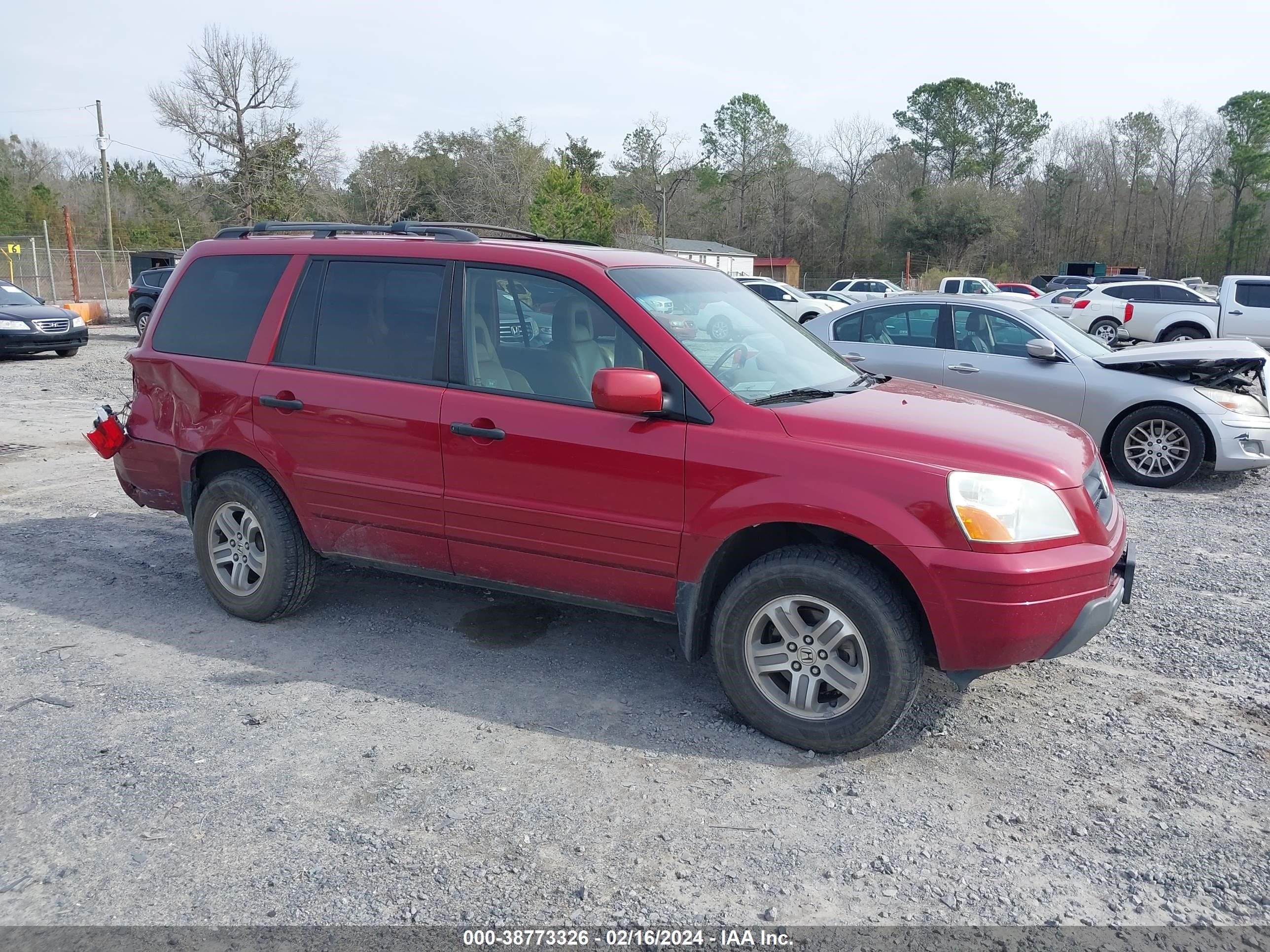 HONDA PILOT 2005 2hkyf18645h569914