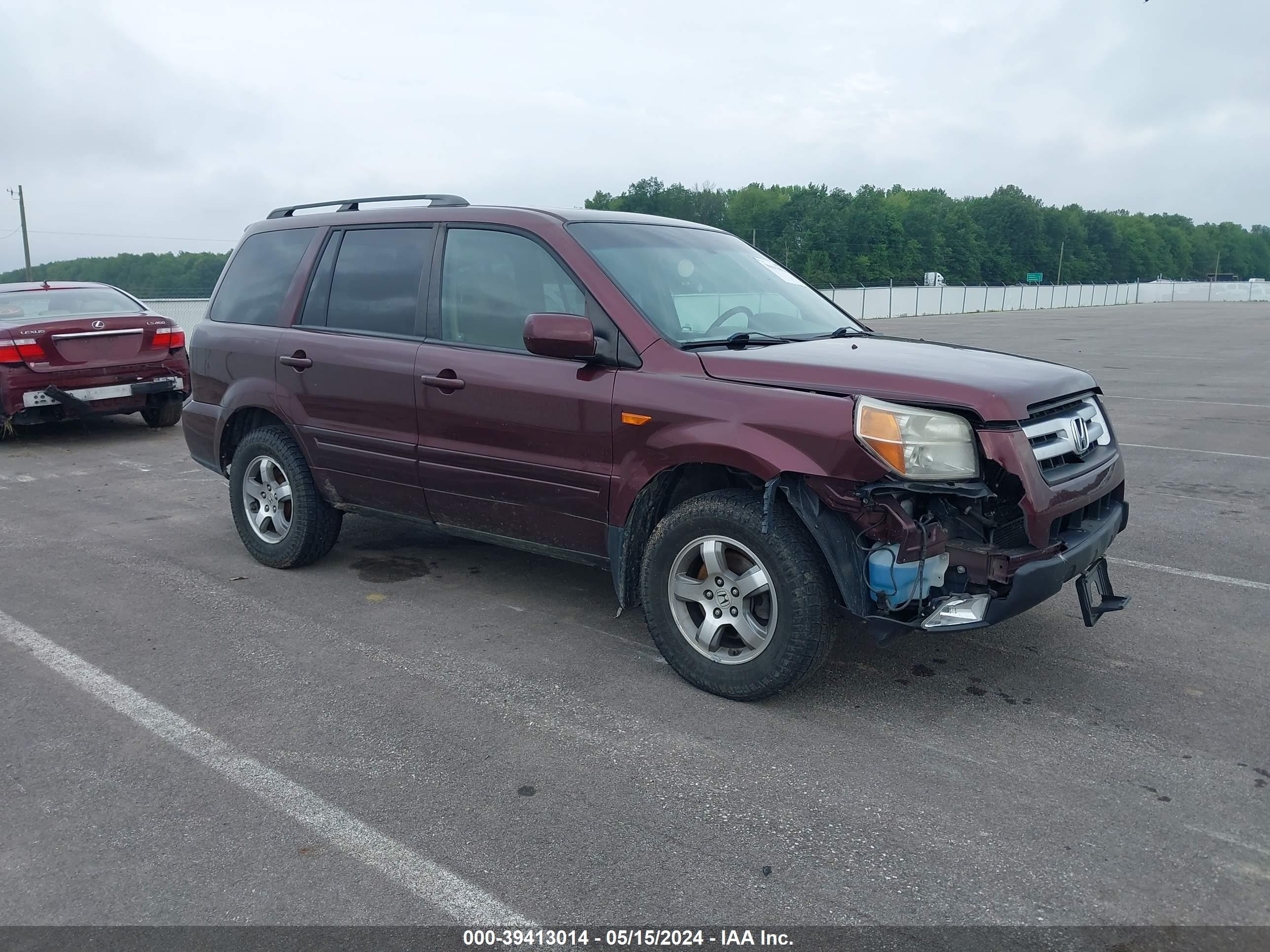 HONDA PILOT 2007 2hkyf18647h525771