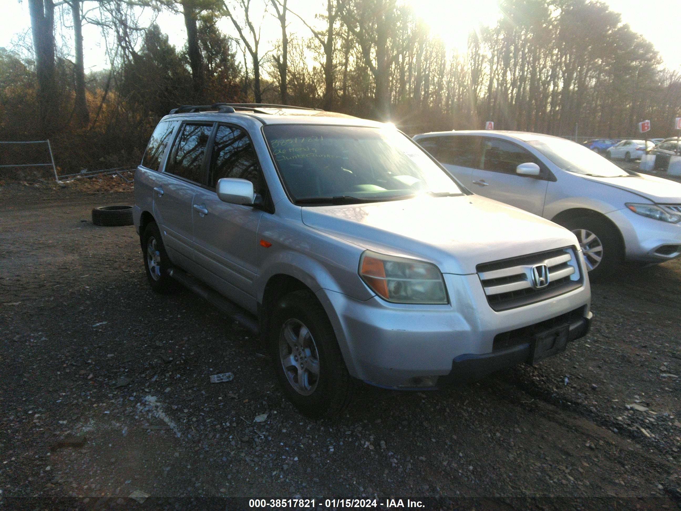 HONDA PILOT 2006 2hkyf18656h556767