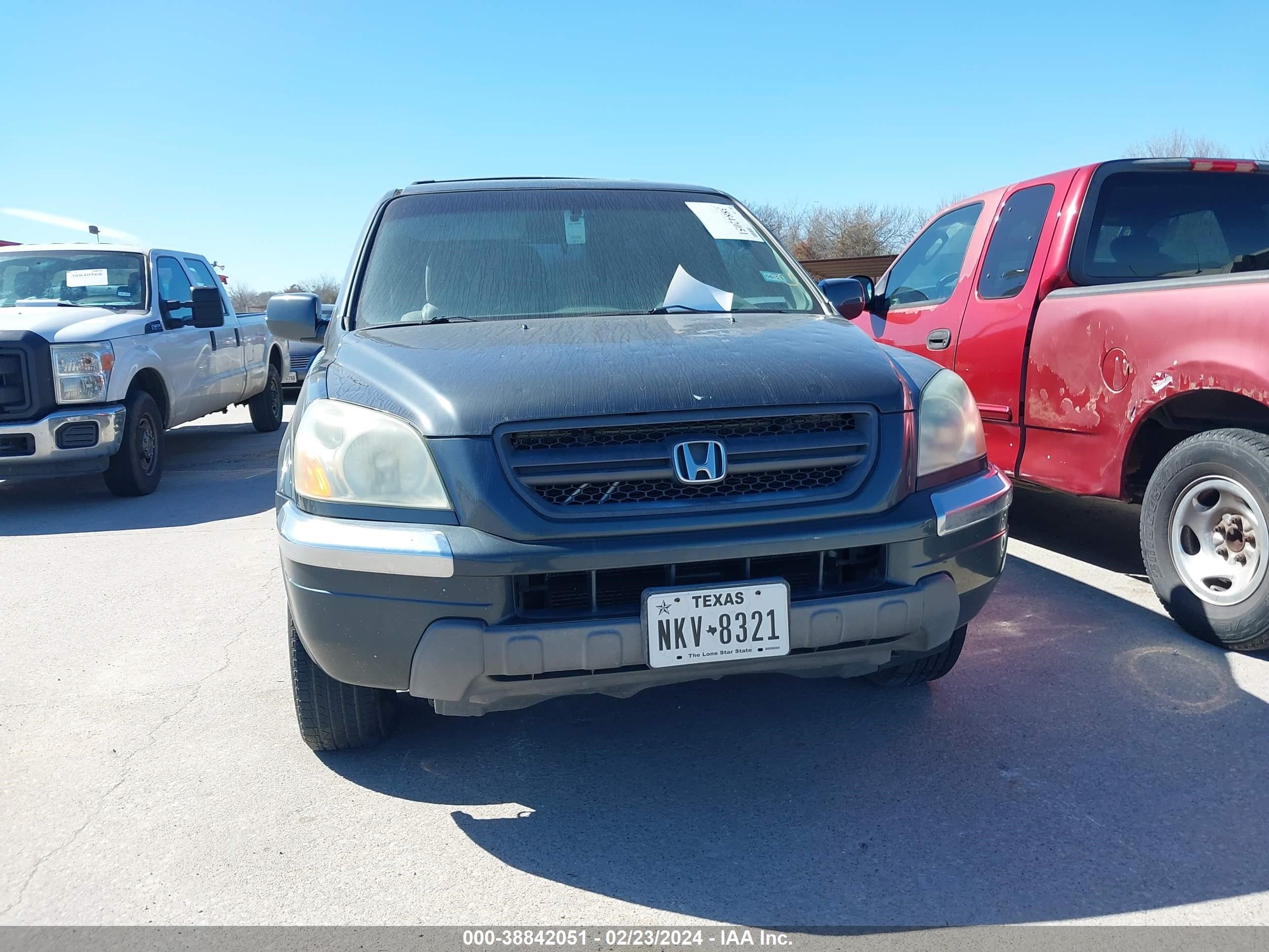 HONDA PILOT 2004 2hkyf18664h530627