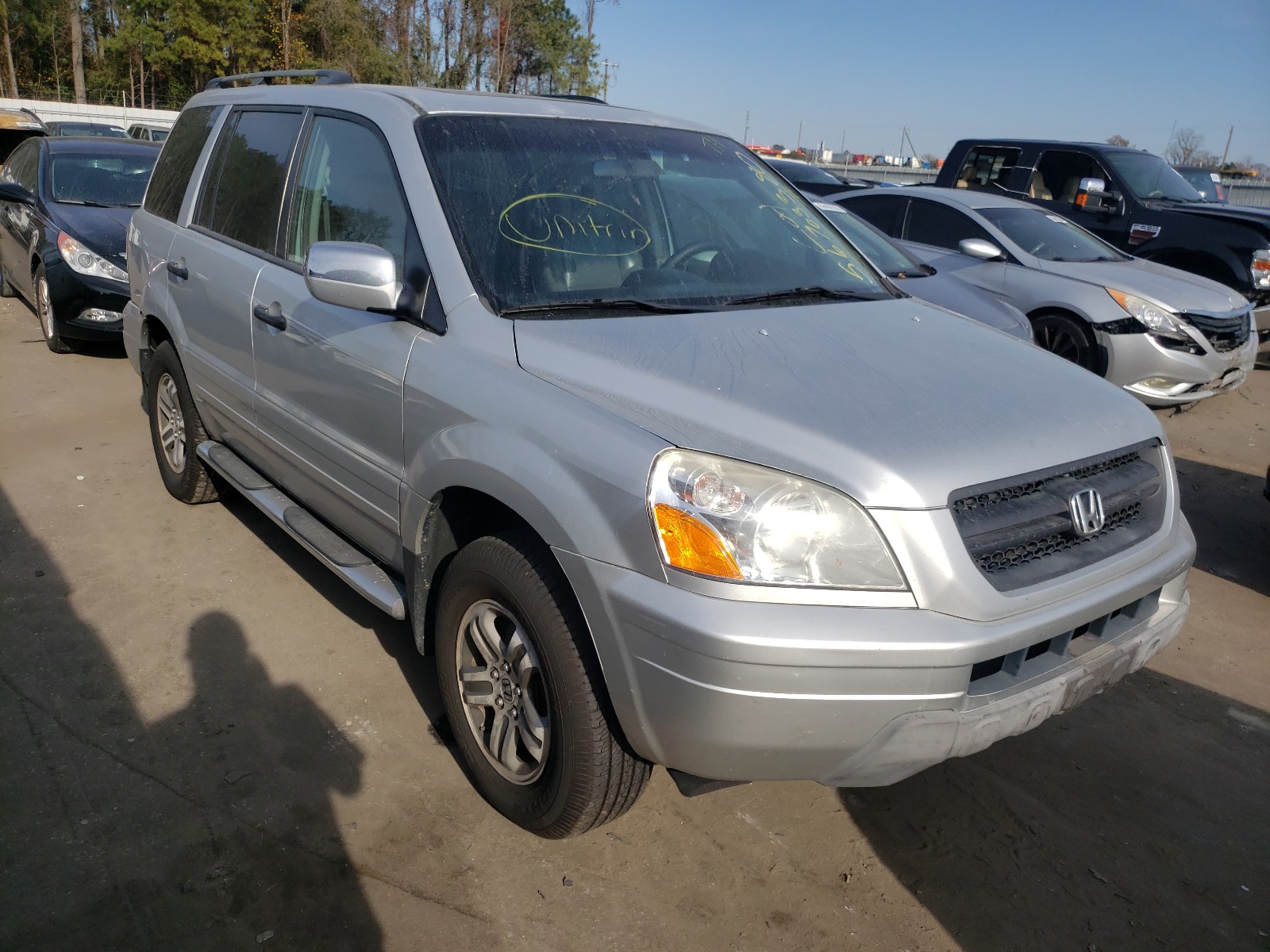 HONDA PILOT EXL 2005 2hkyf18665h505728