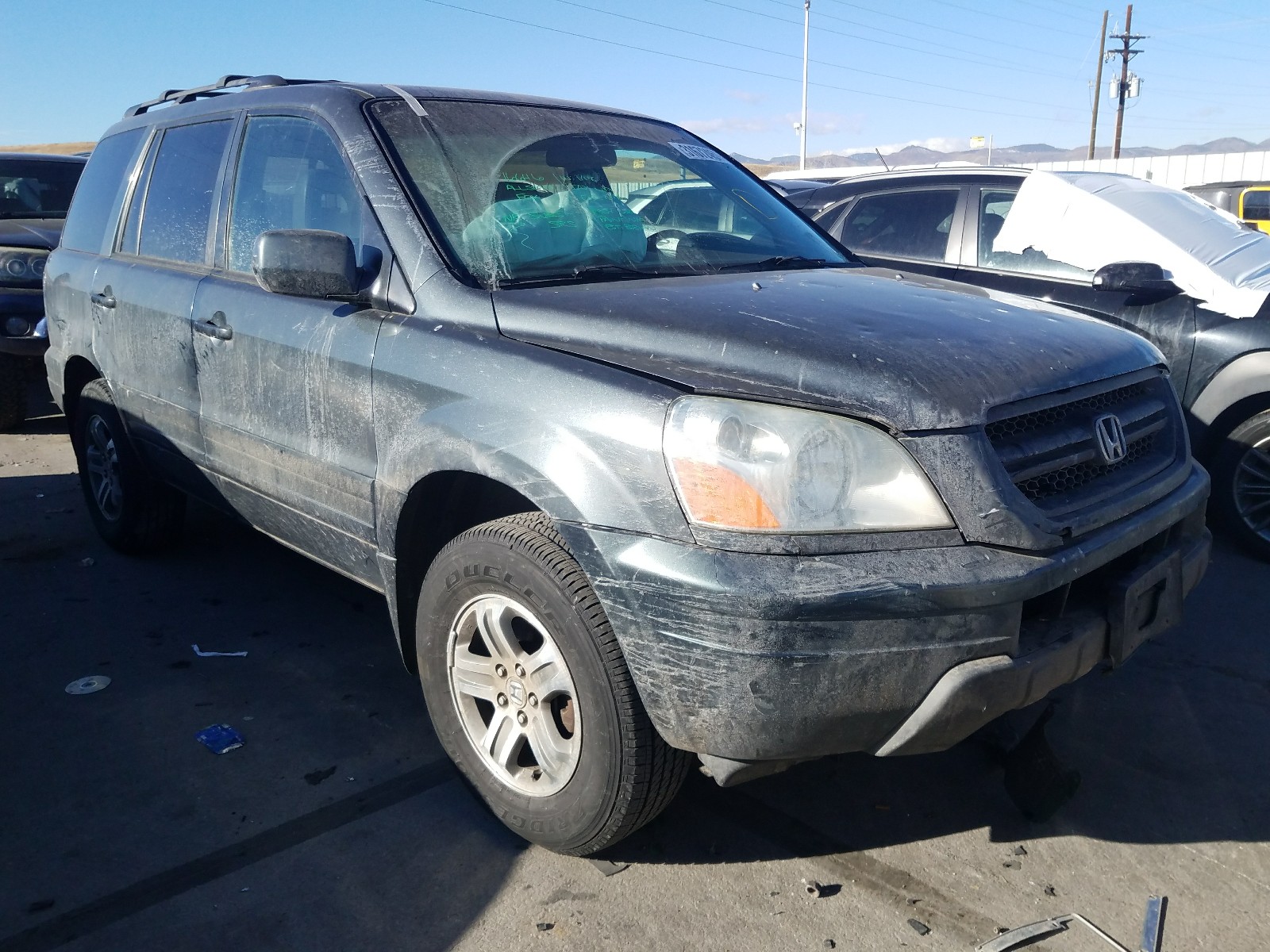 HONDA PILOT EXL 2003 2hkyf18673h579690