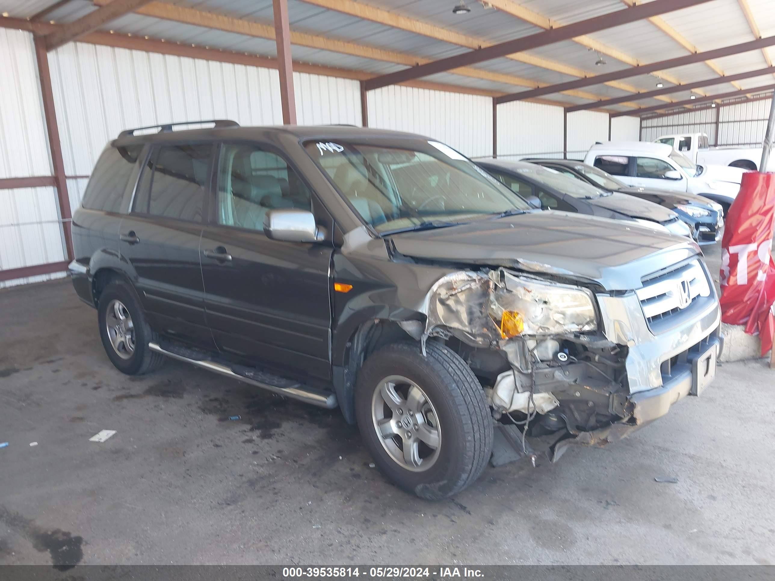 HONDA PILOT 2007 2hkyf18697h512286