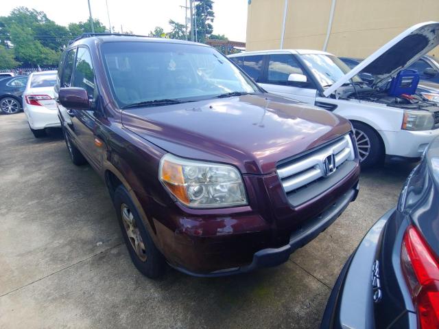 HONDA PILOT EXL 2007 2hkyf18697h532313