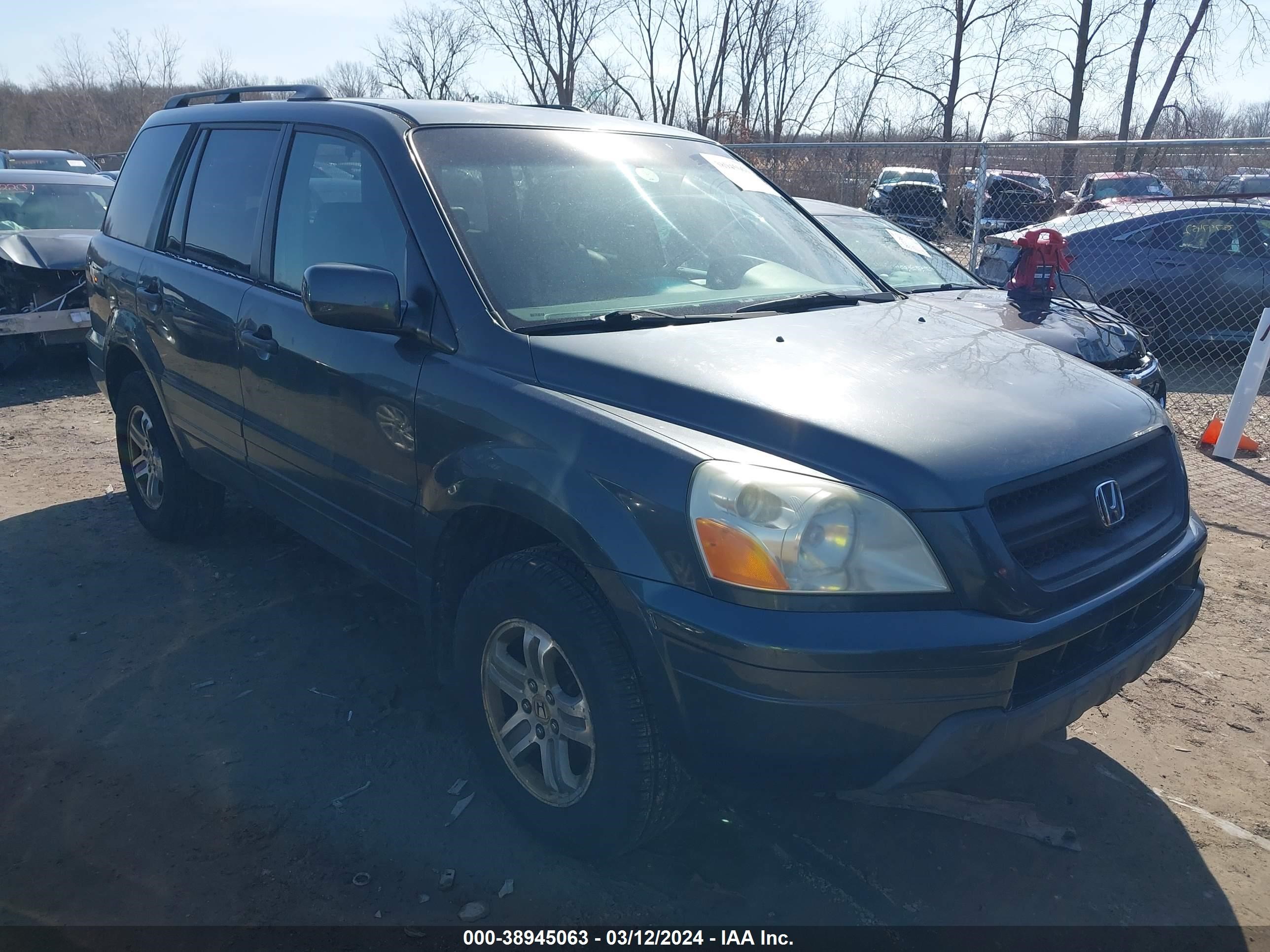 HONDA PILOT 2003 2hkyf186x3h572720