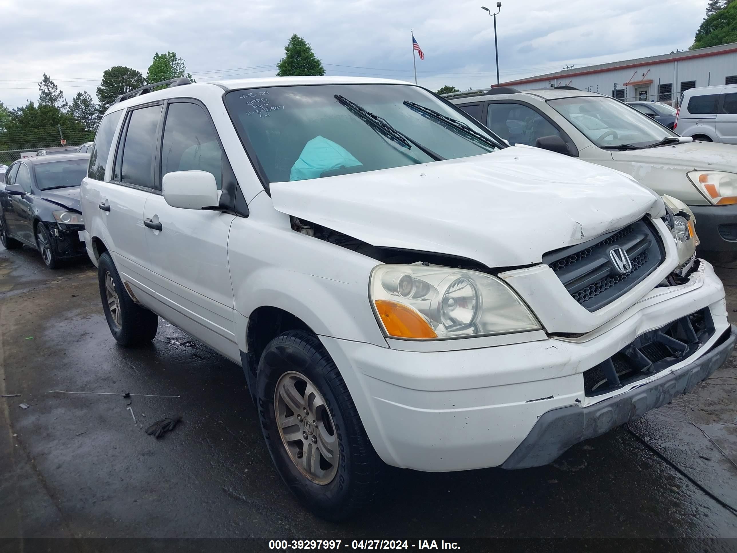 HONDA PILOT 2004 2hkyf186x4h545907