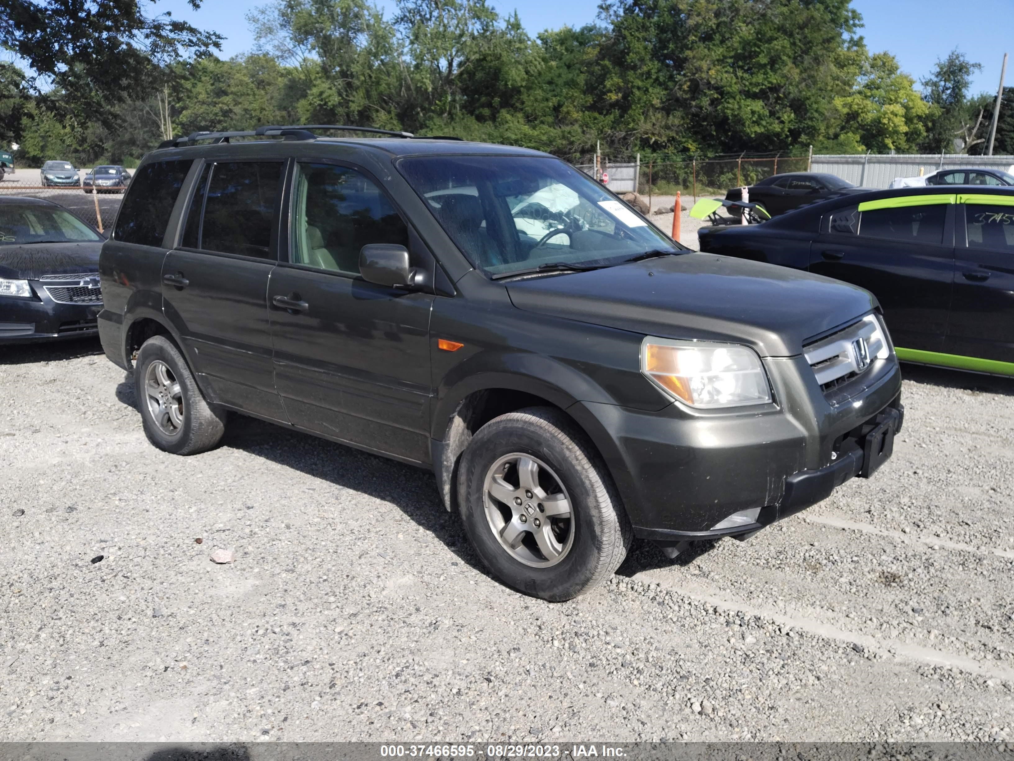 HONDA PILOT 2006 2hkyf186x6h506026