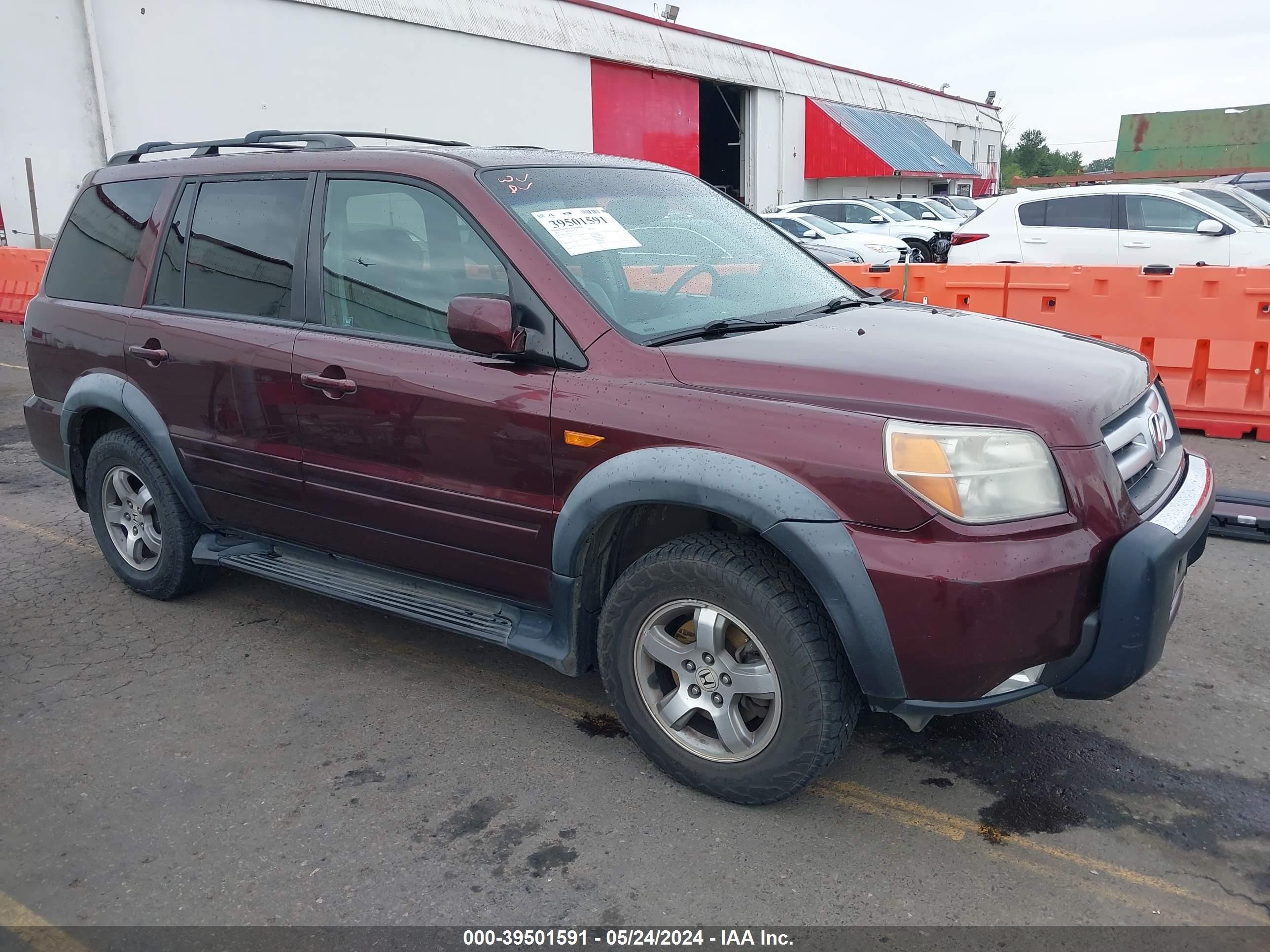 HONDA PILOT 2007 2hkyf18707h515277