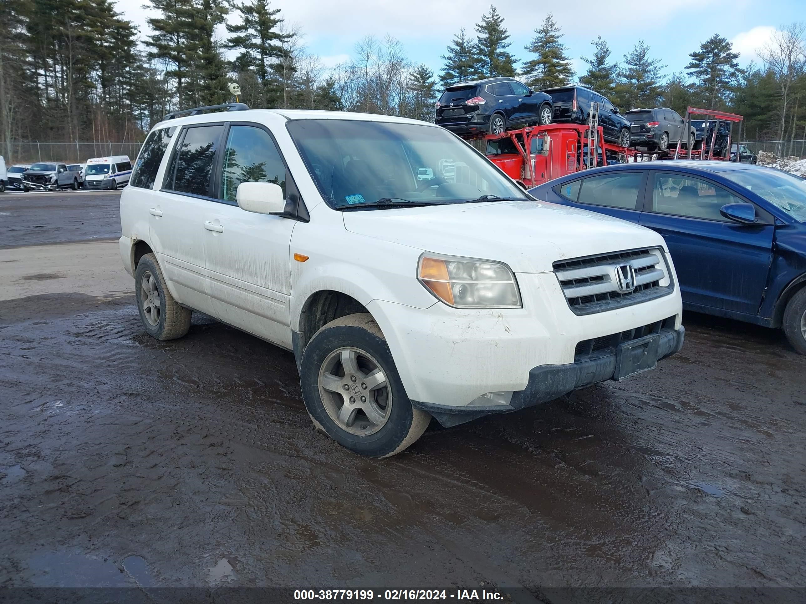 HONDA PILOT 2007 2hkyf18707h541071