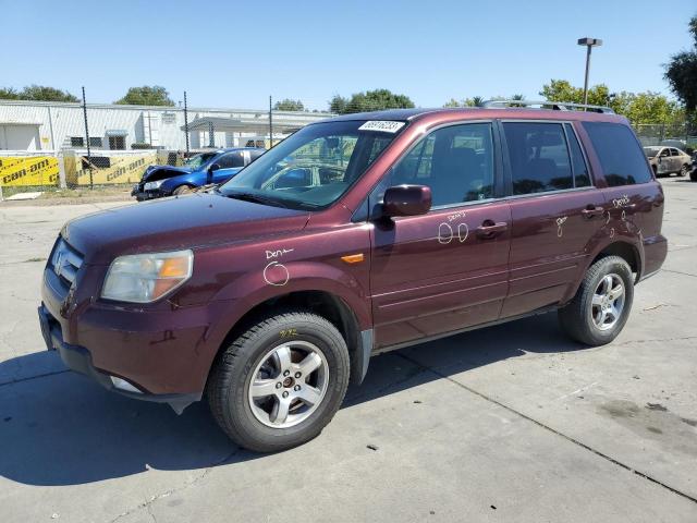 HONDA PILOT EXL 2007 2hkyf18747h533720