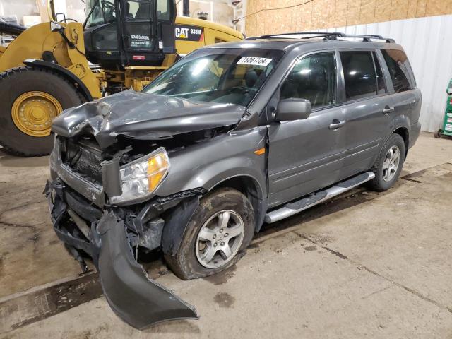 HONDA PILOT EXL 2007 2hkyf18747h535970