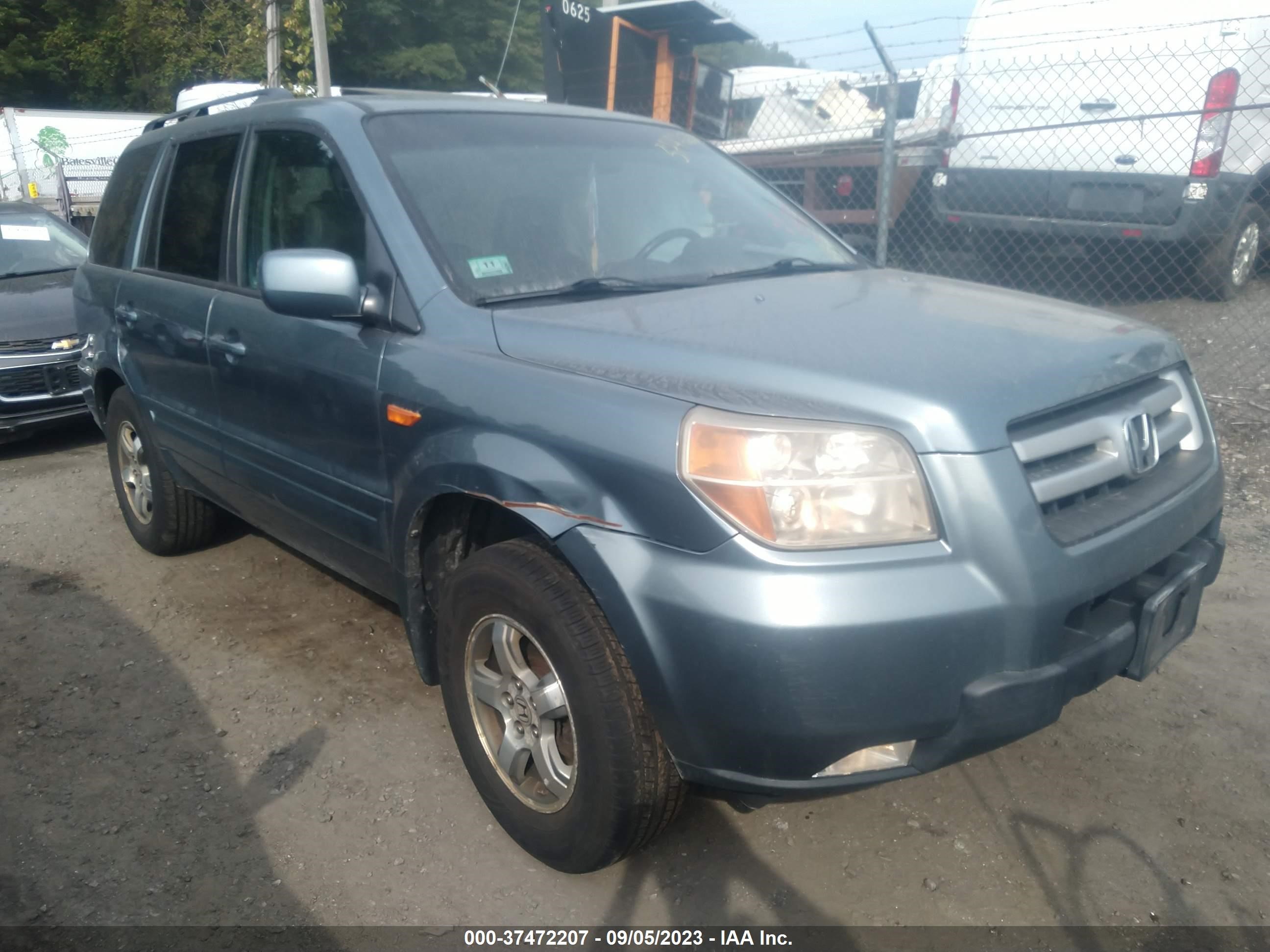 HONDA PILOT 2007 2hkyf18757h522676