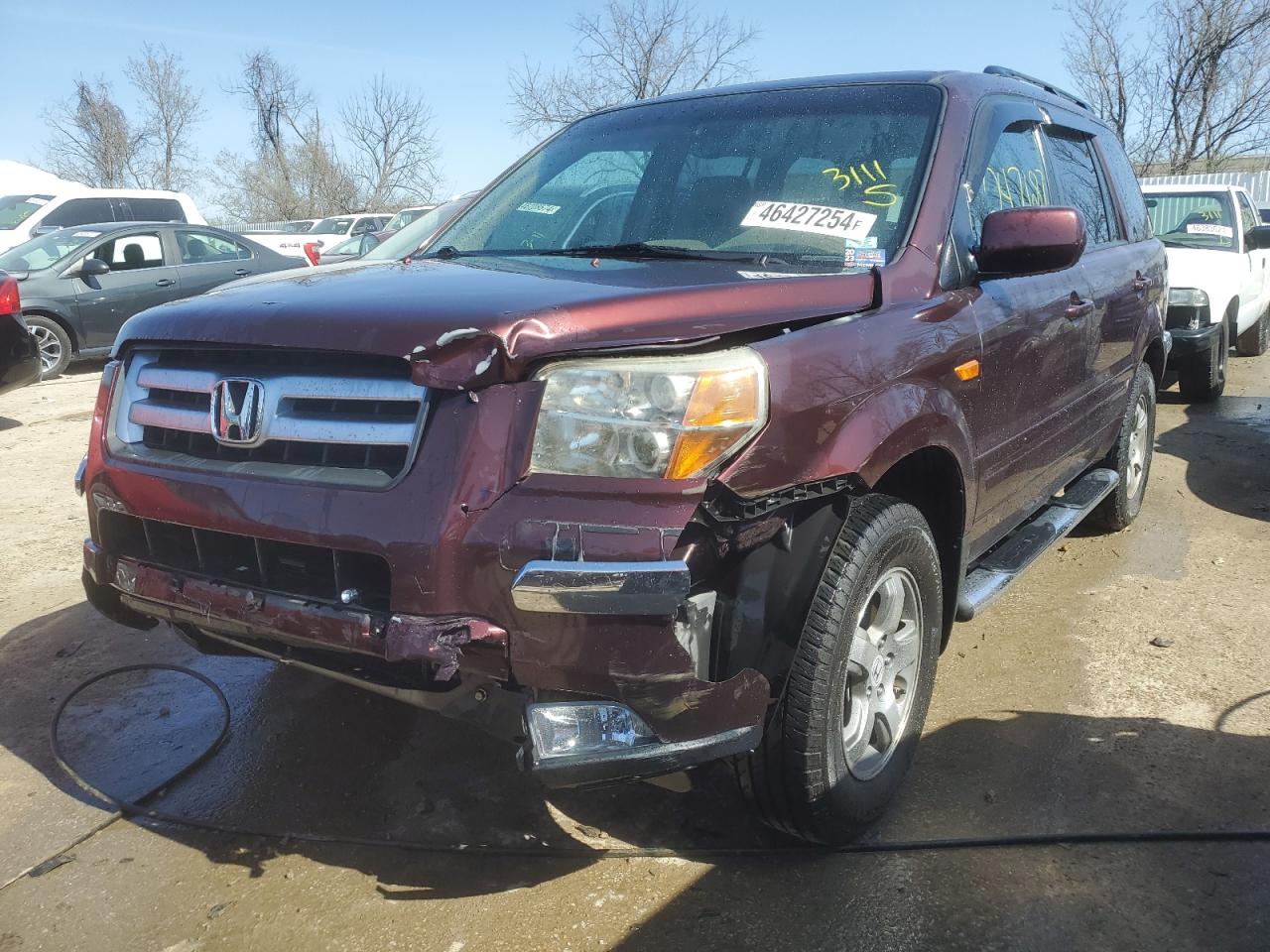 HONDA PILOT 2007 2hkyf18757h523777