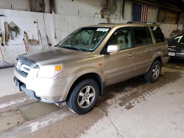 HONDA PILOT EXL 2007 2hkyf18757h536450