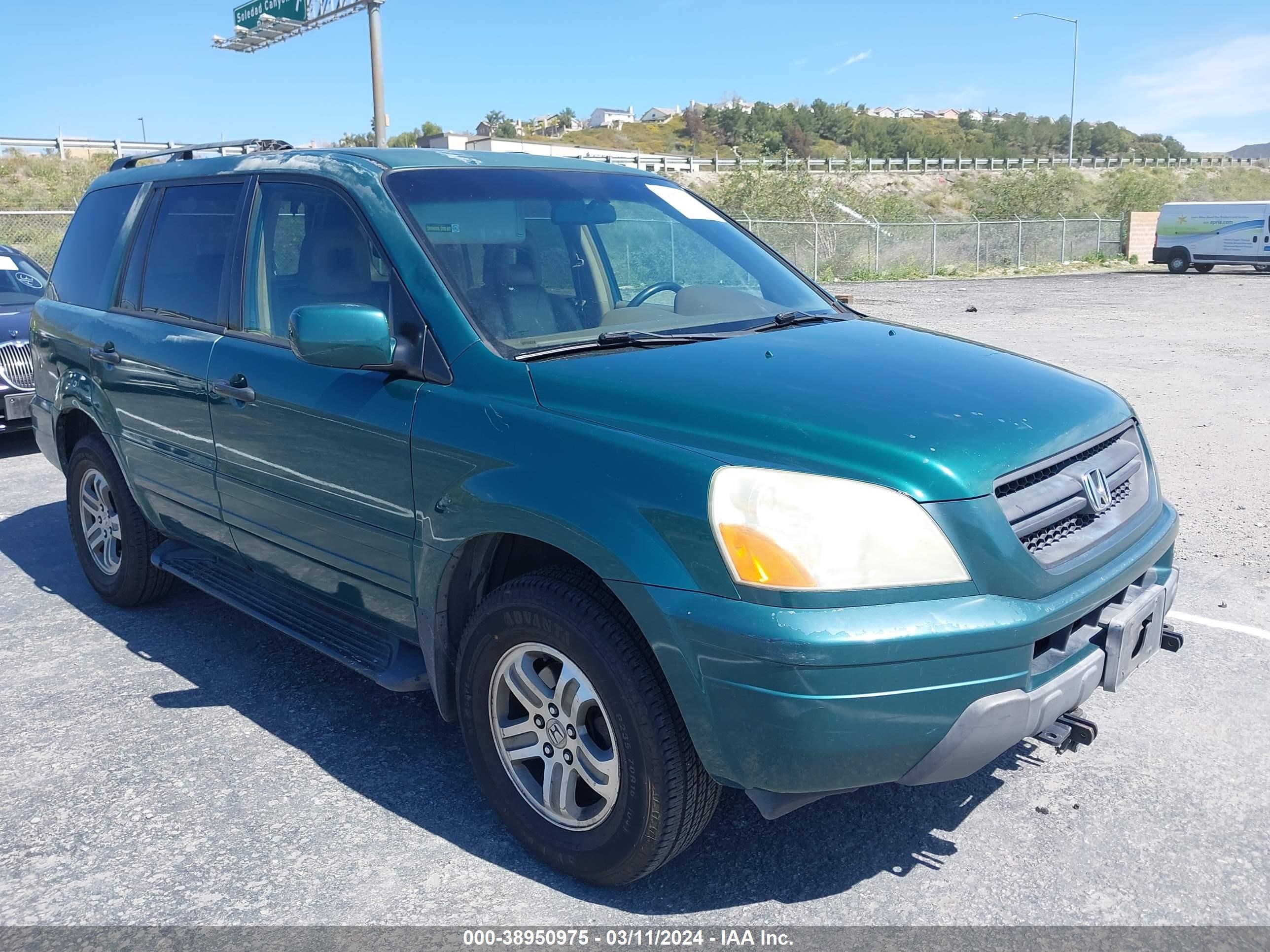 HONDA PILOT 2003 2hkyf18783h533603