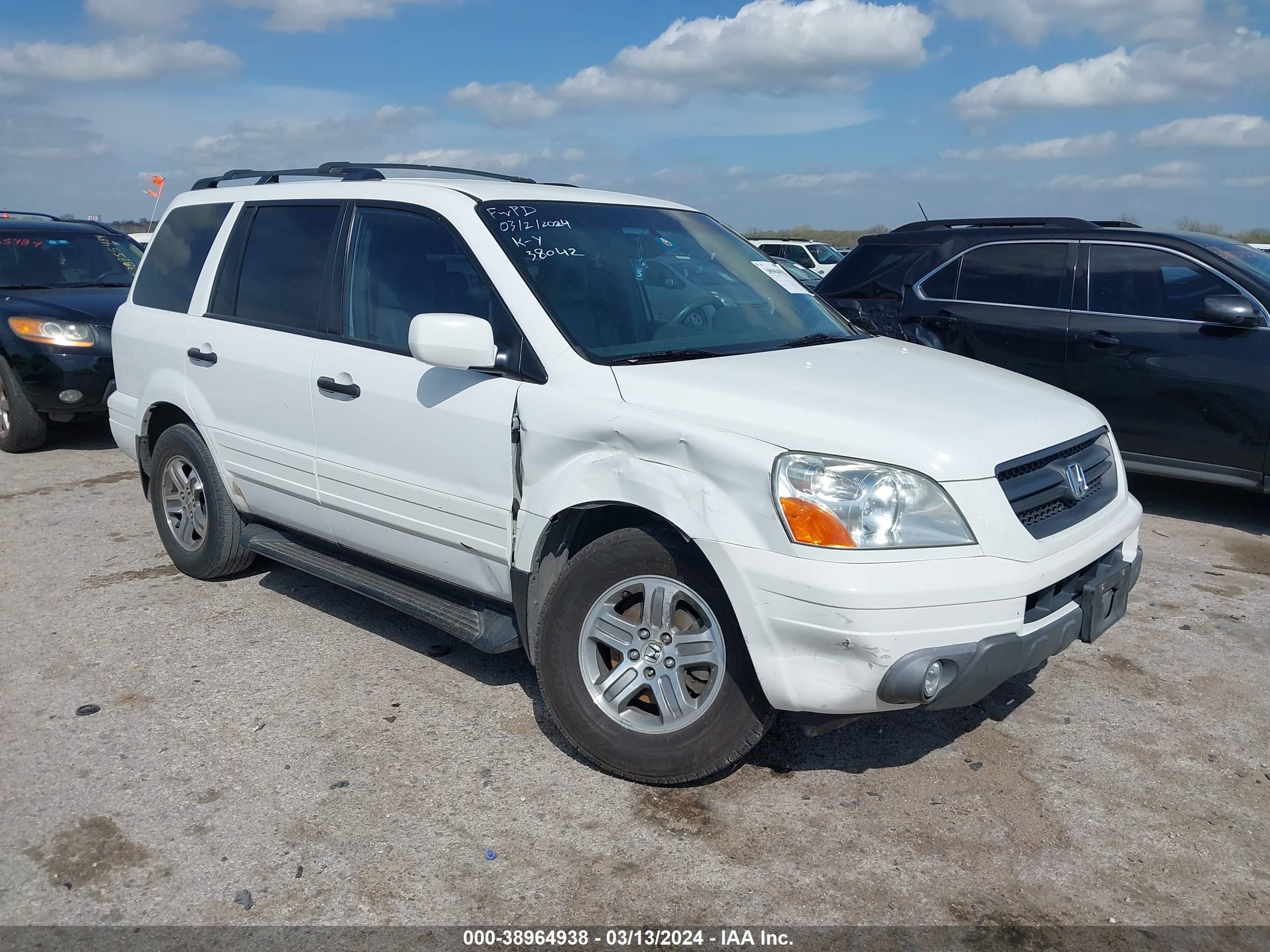 HONDA PILOT 2004 2hkyf18784h594144