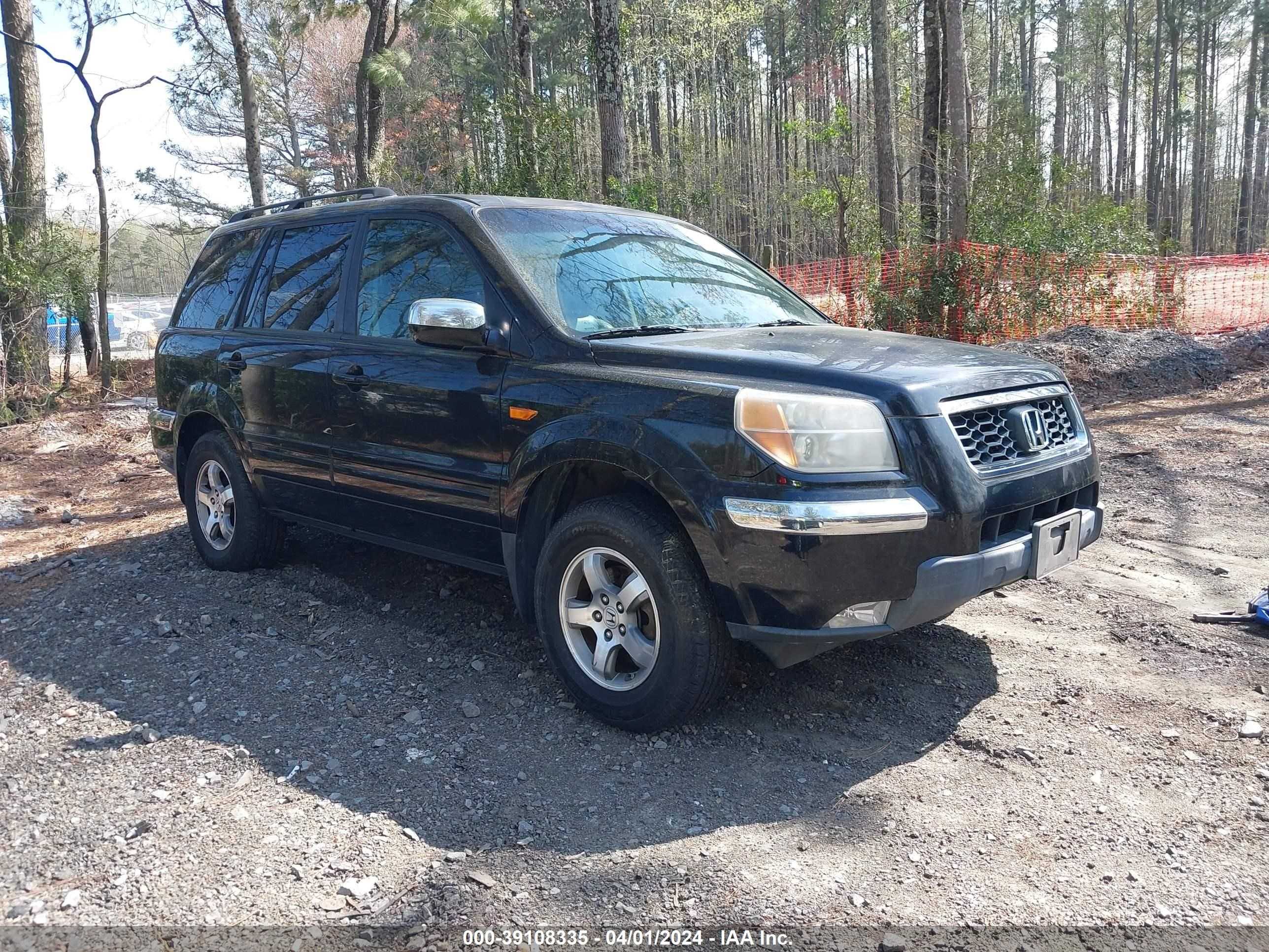 HONDA PILOT 2007 2hkyf18797h531381