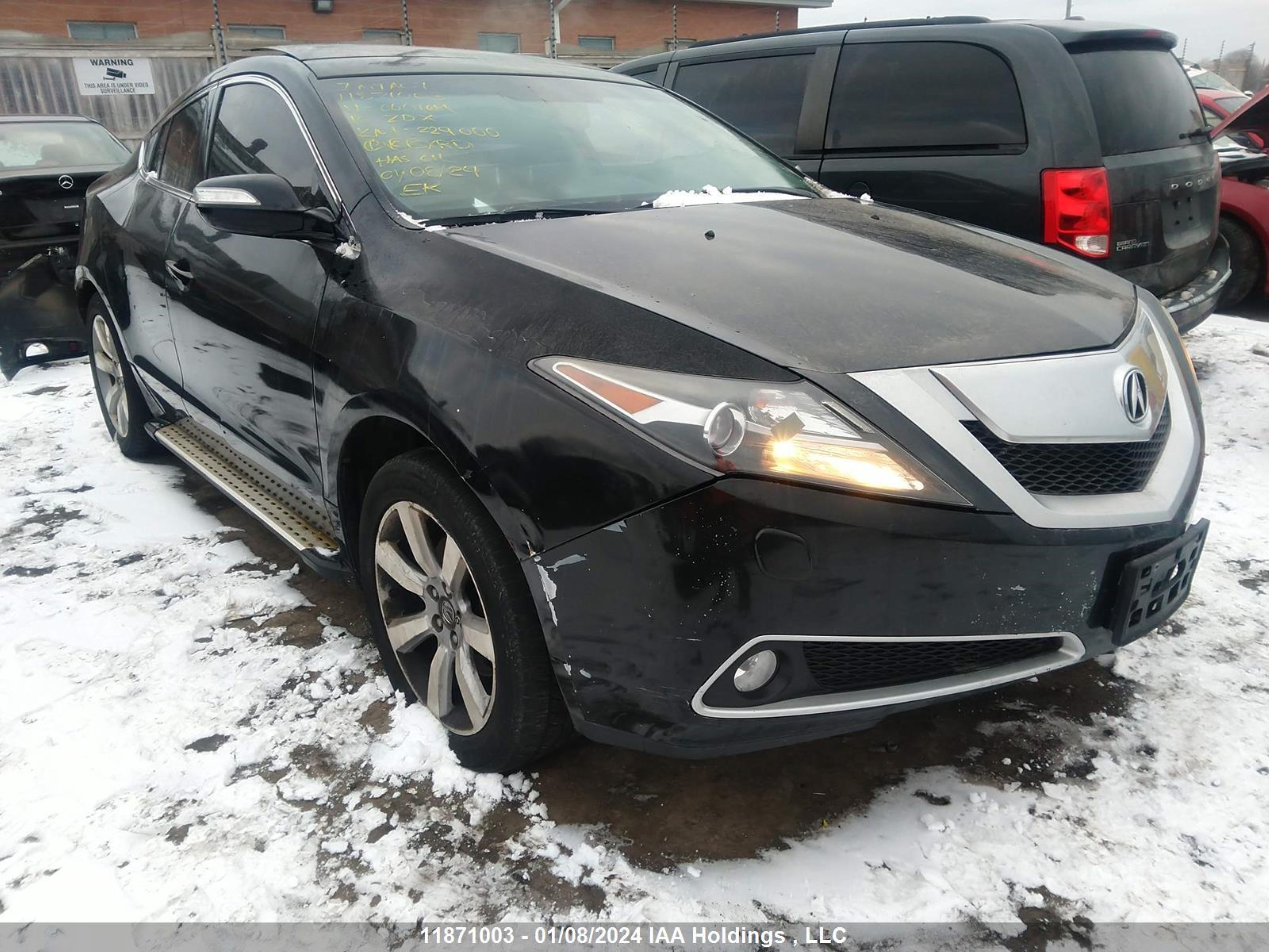 ACURA ZDX 2010 2hnyb1h25ah000169