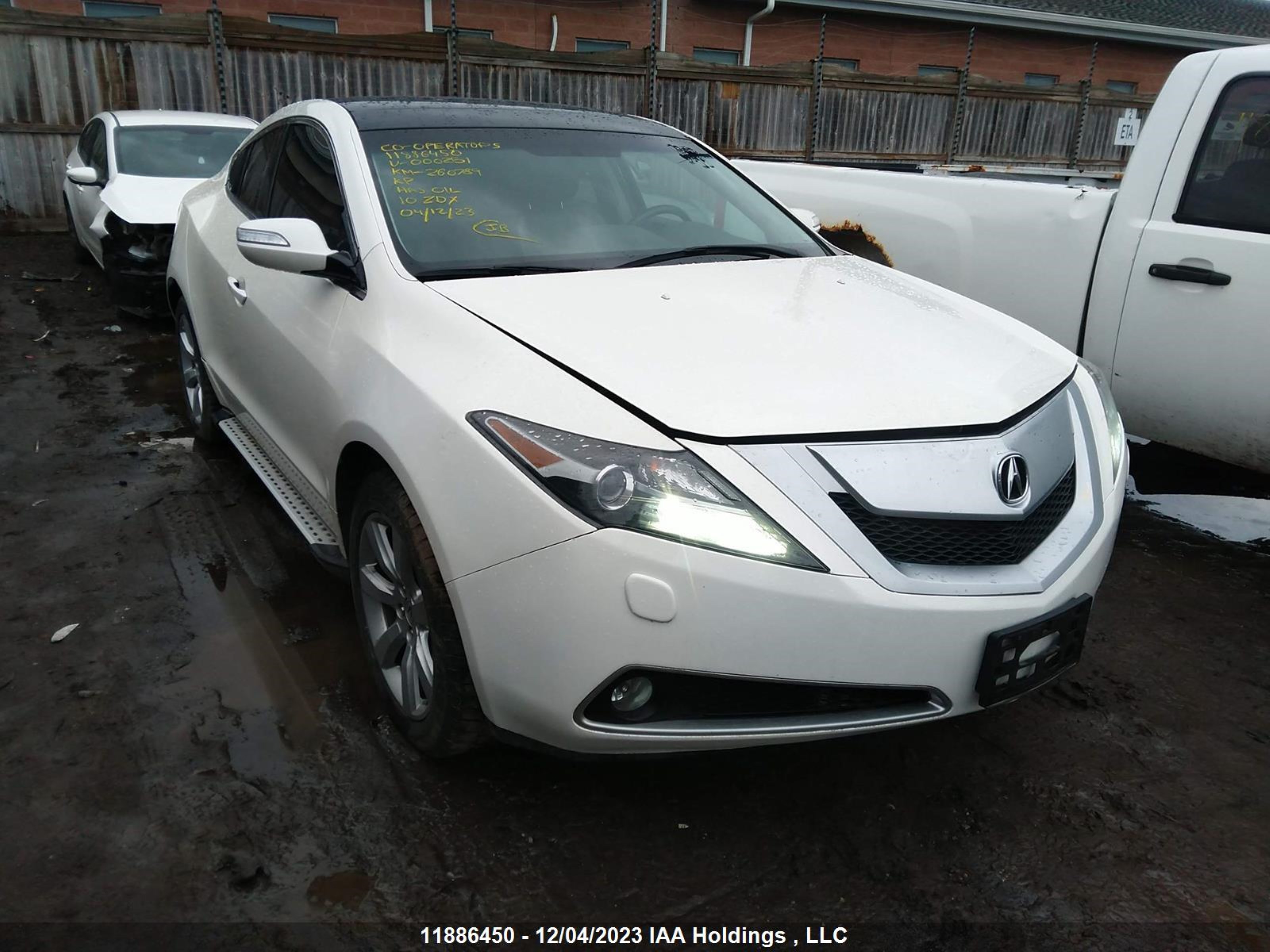 ACURA ZDX 2010 2hnyb1h4xah000251