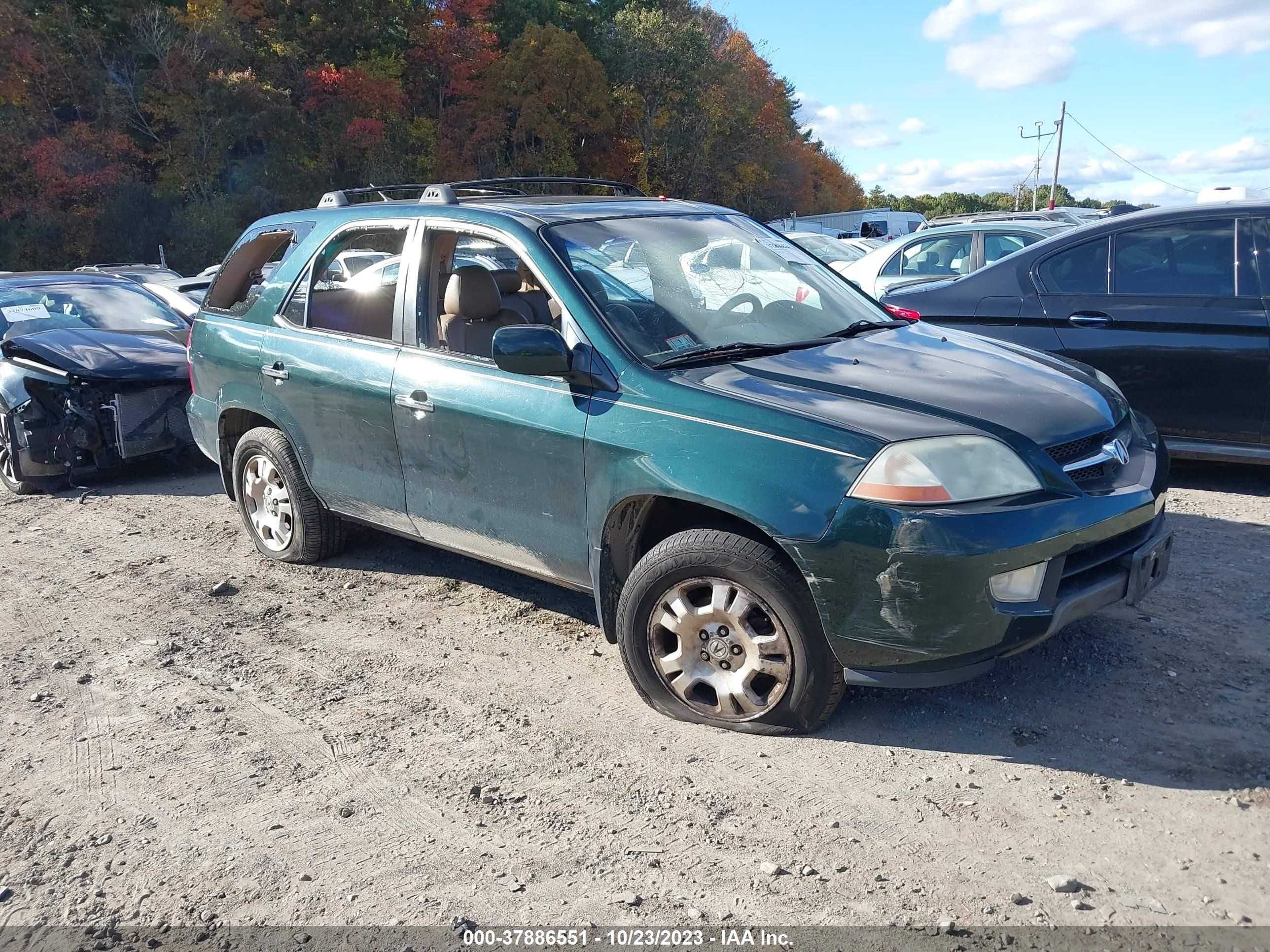 ACURA MDX 2001 2hnyd18201h533881