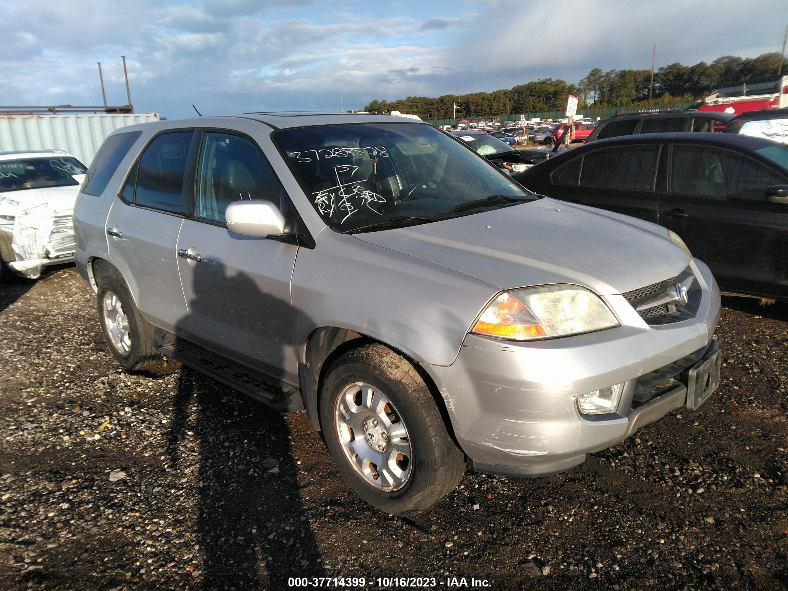 ACURA MDX 2001 2hnyd18221h531520