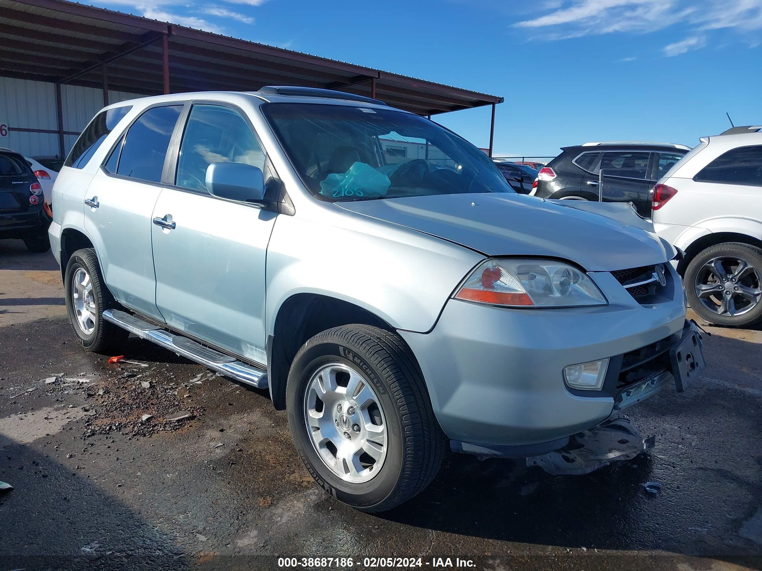 ACURA MDX 2002 2hnyd18222h529655