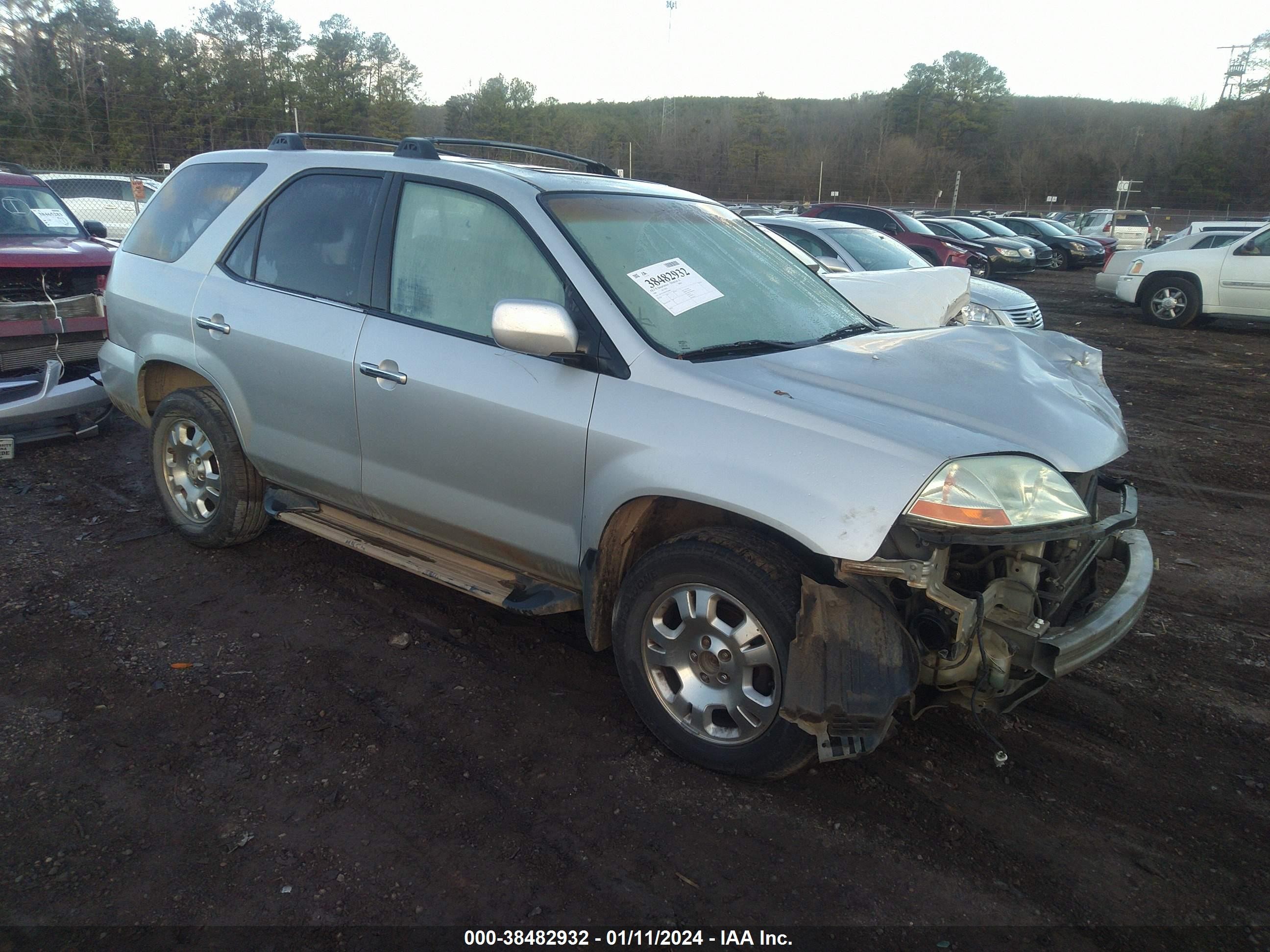 ACURA MDX 2001 2hnyd18241h542860