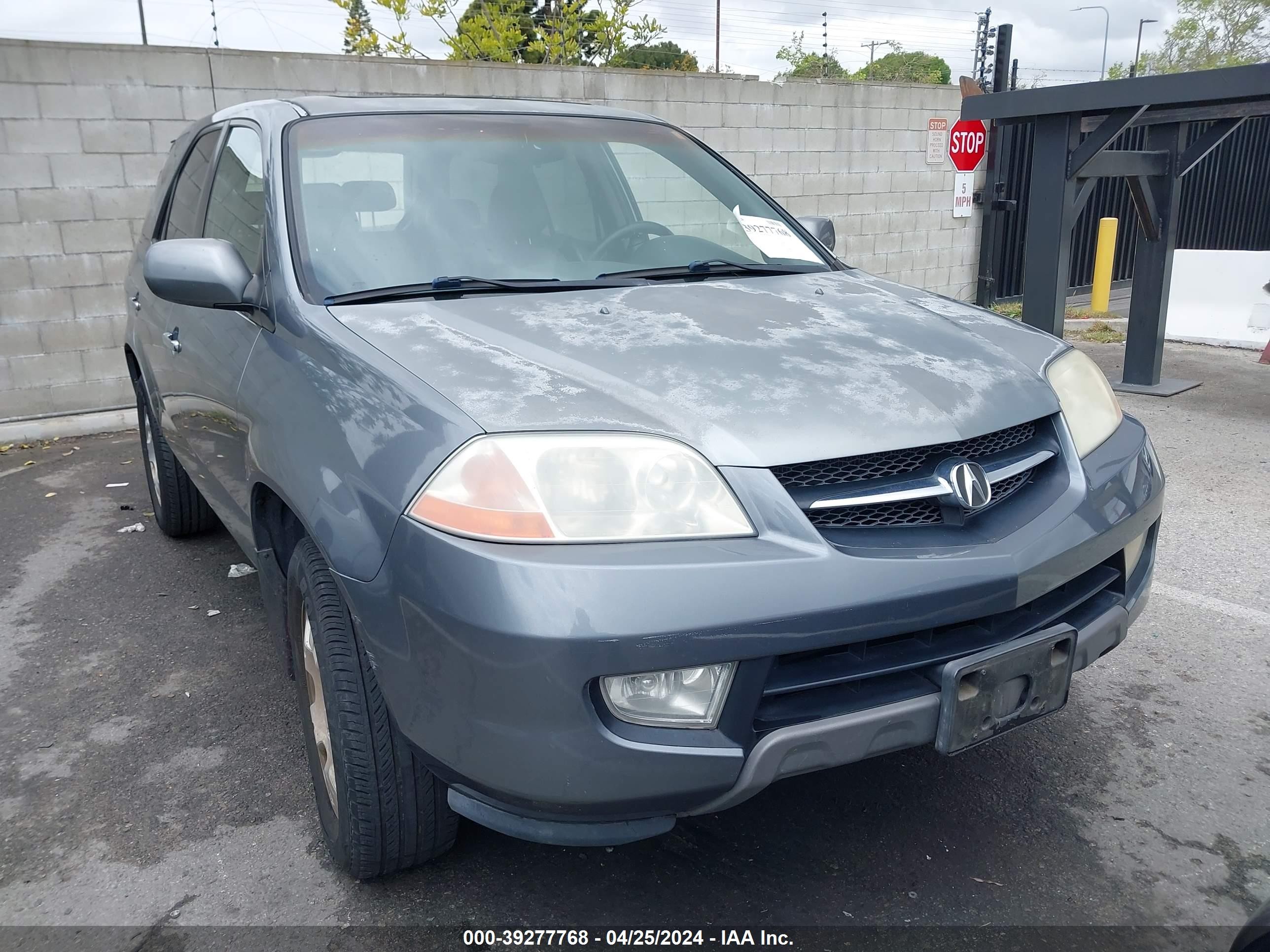 ACURA MDX 2001 2hnyd18251h507406