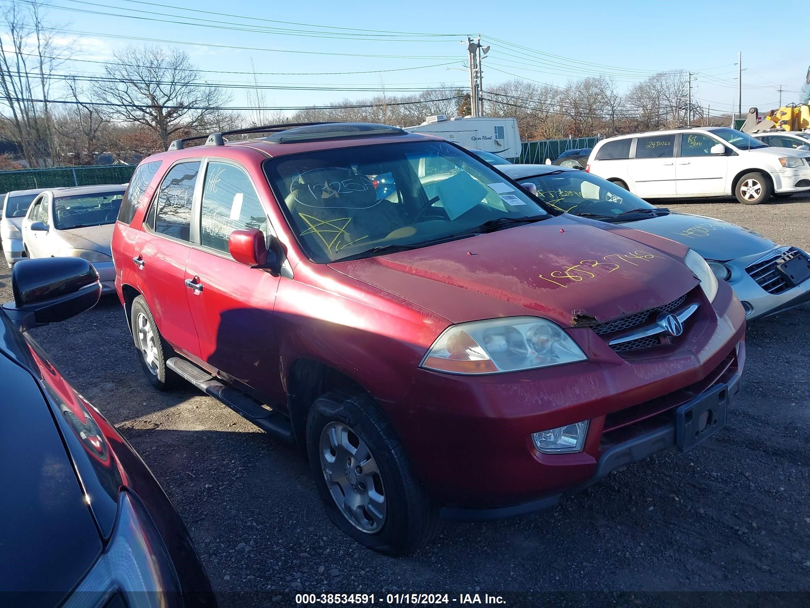 ACURA MDX 2002 2hnyd18252h505849