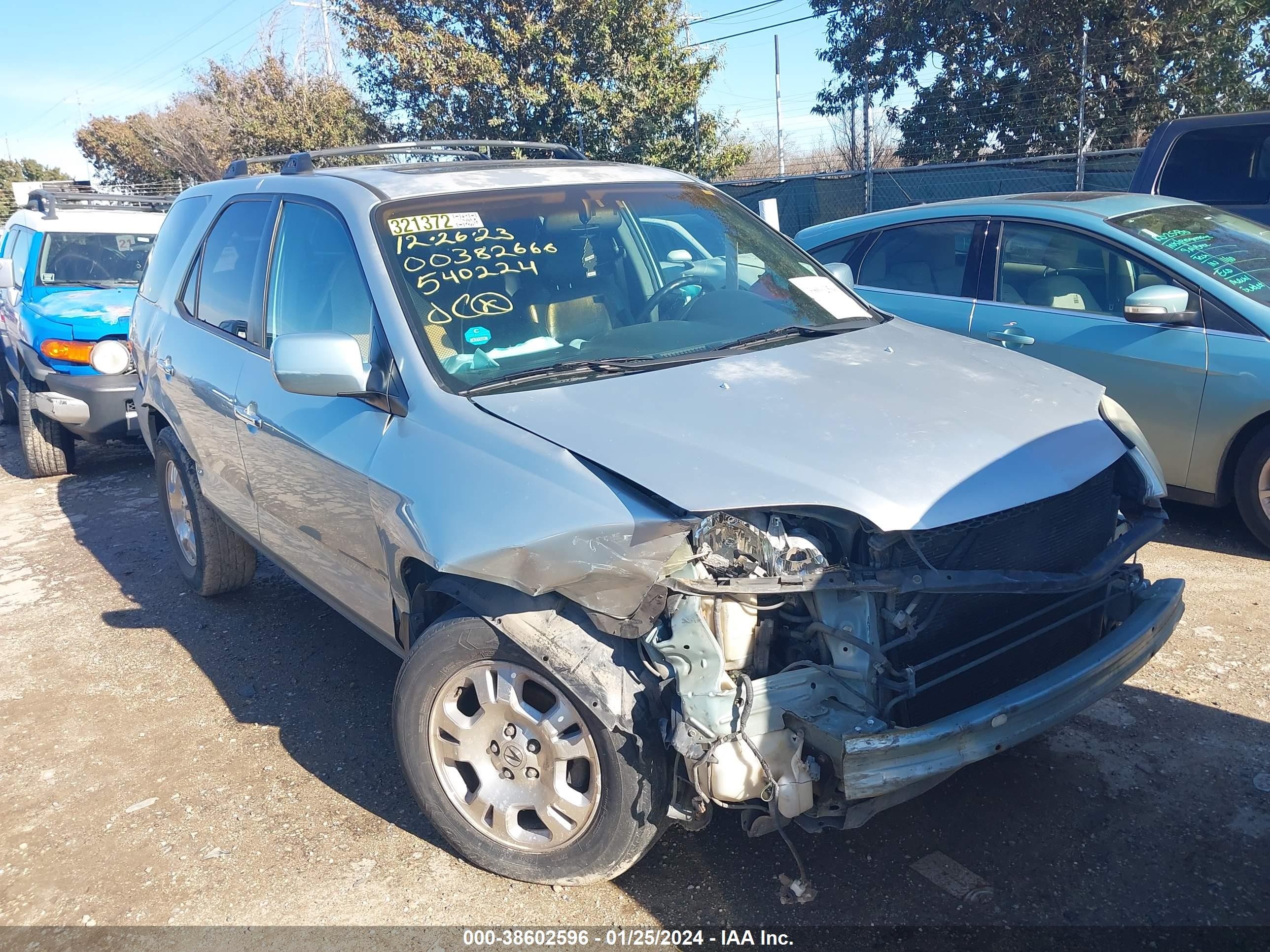 ACURA MDX 2002 2hnyd18282h540224