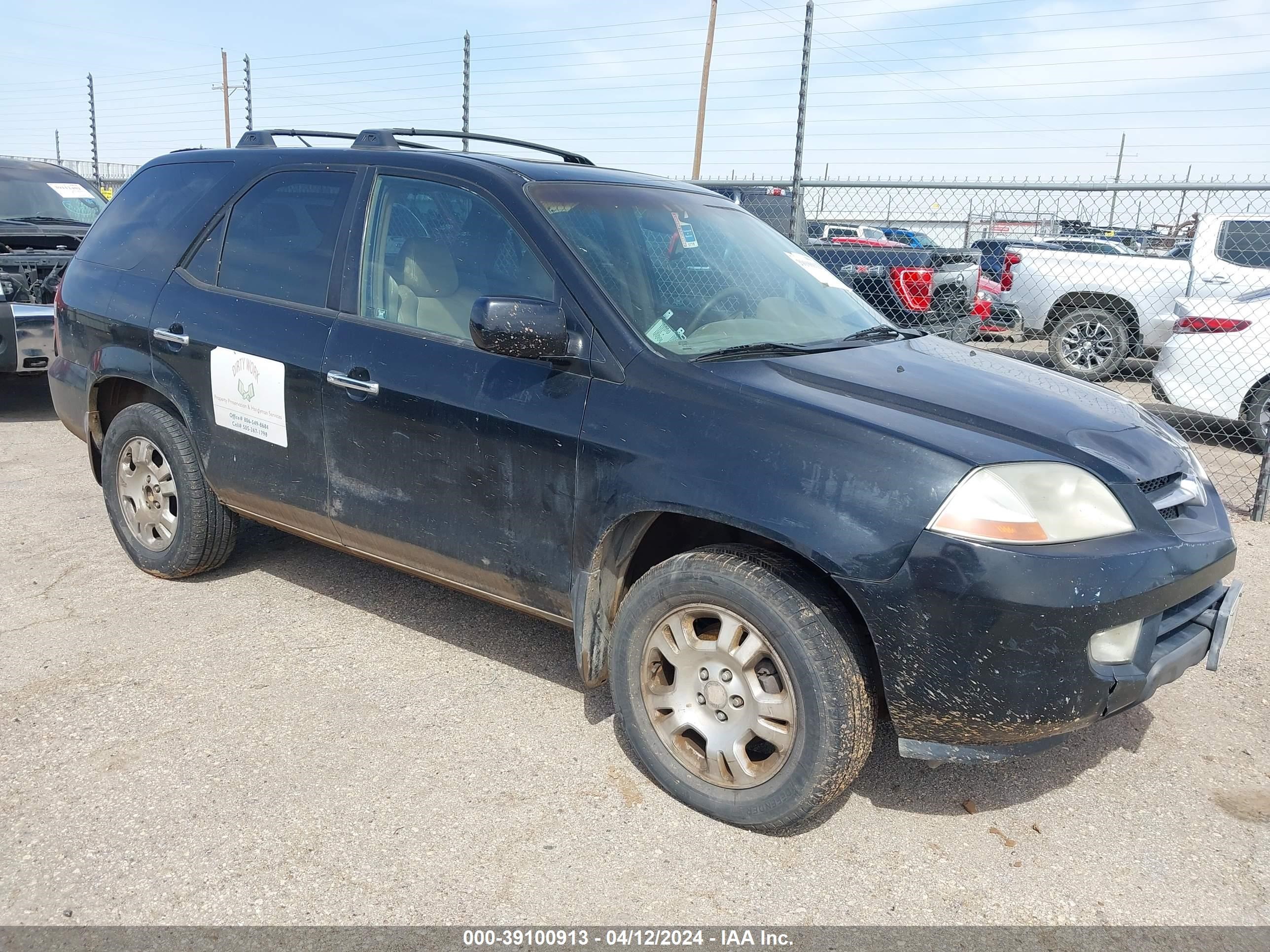 ACURA MDX 2002 2hnyd18292h532794