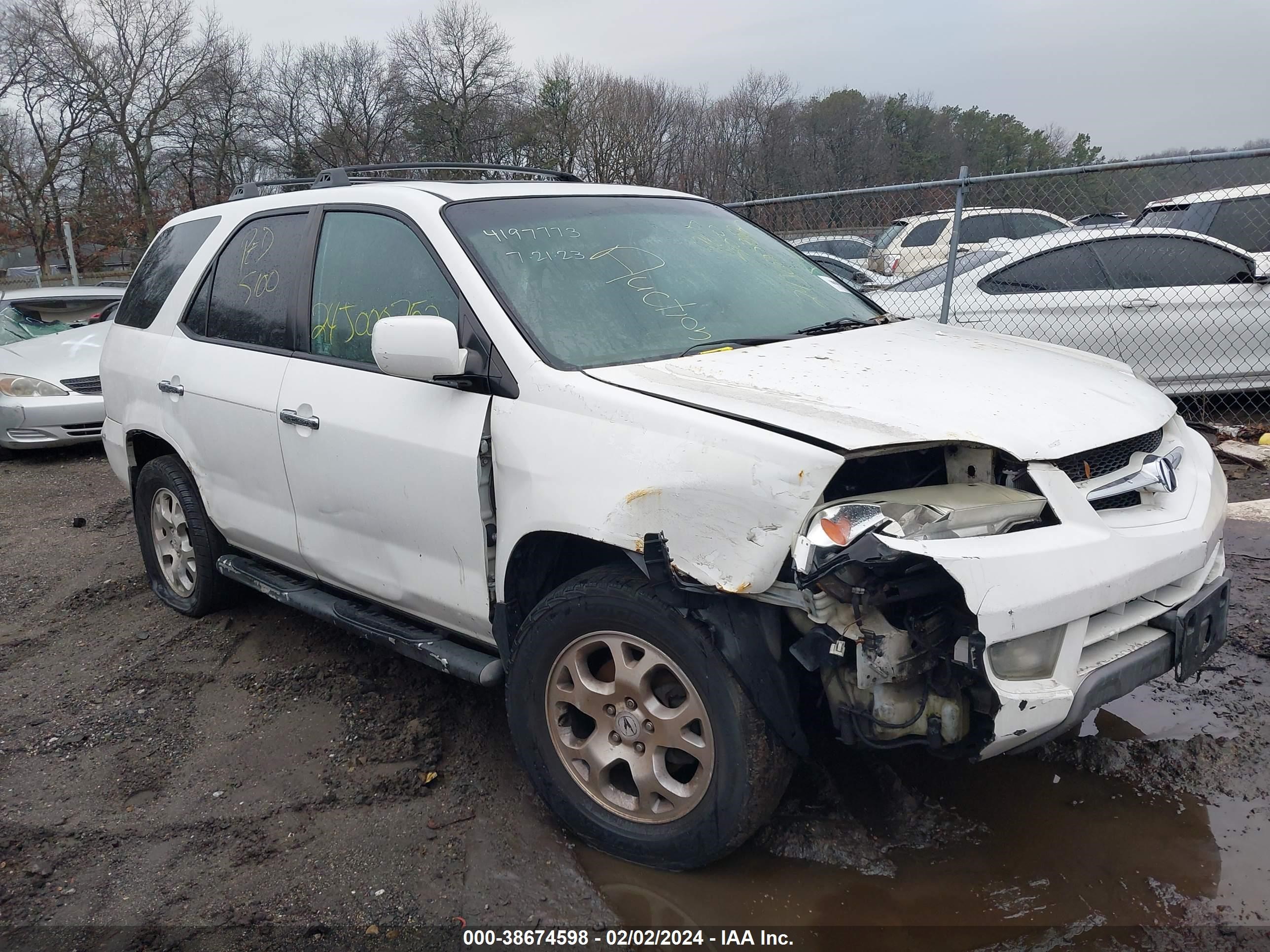 ACURA MDX 2002 2hnyd18602h533271