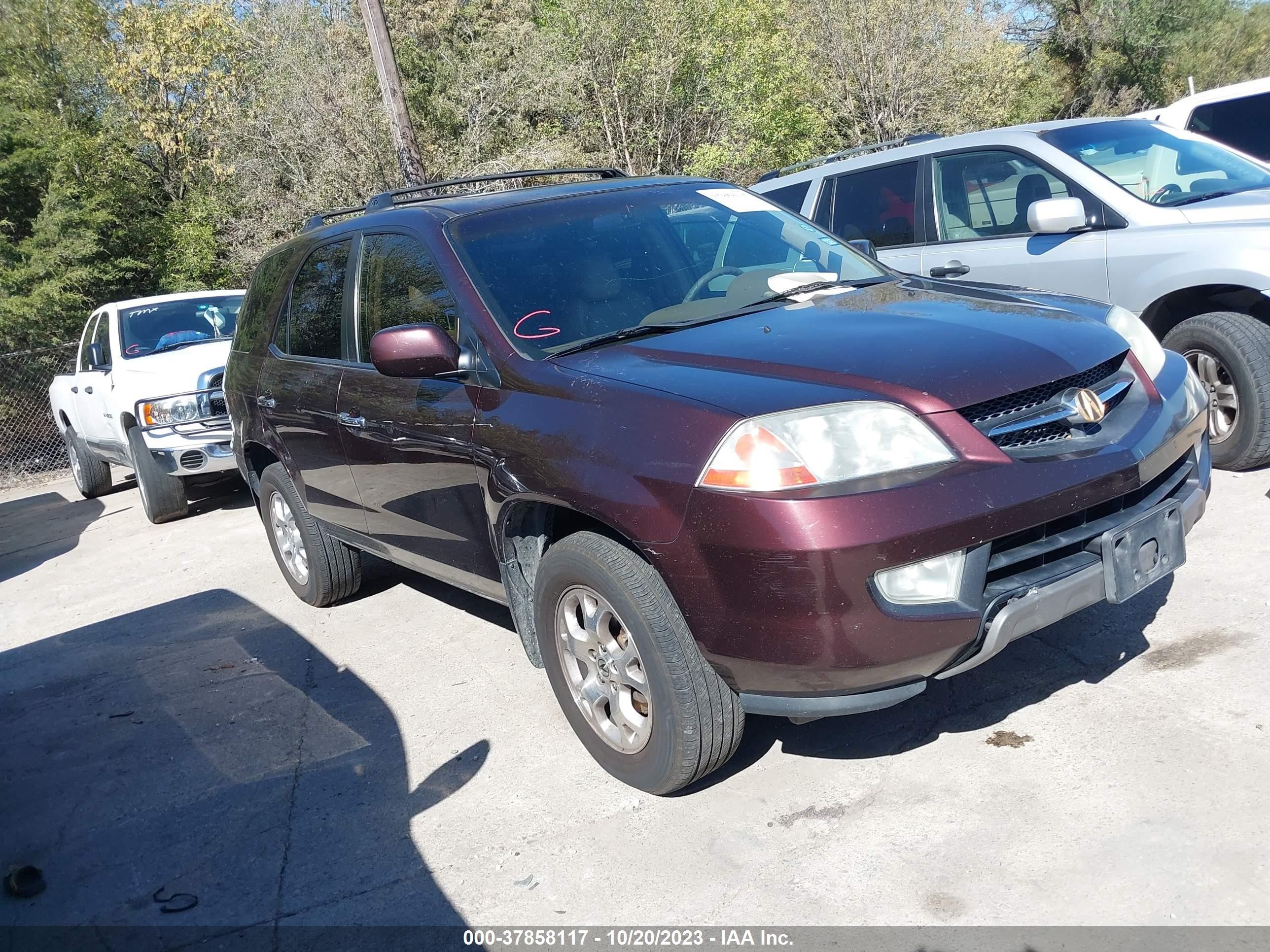 ACURA MDX 2001 2hnyd18611h512962