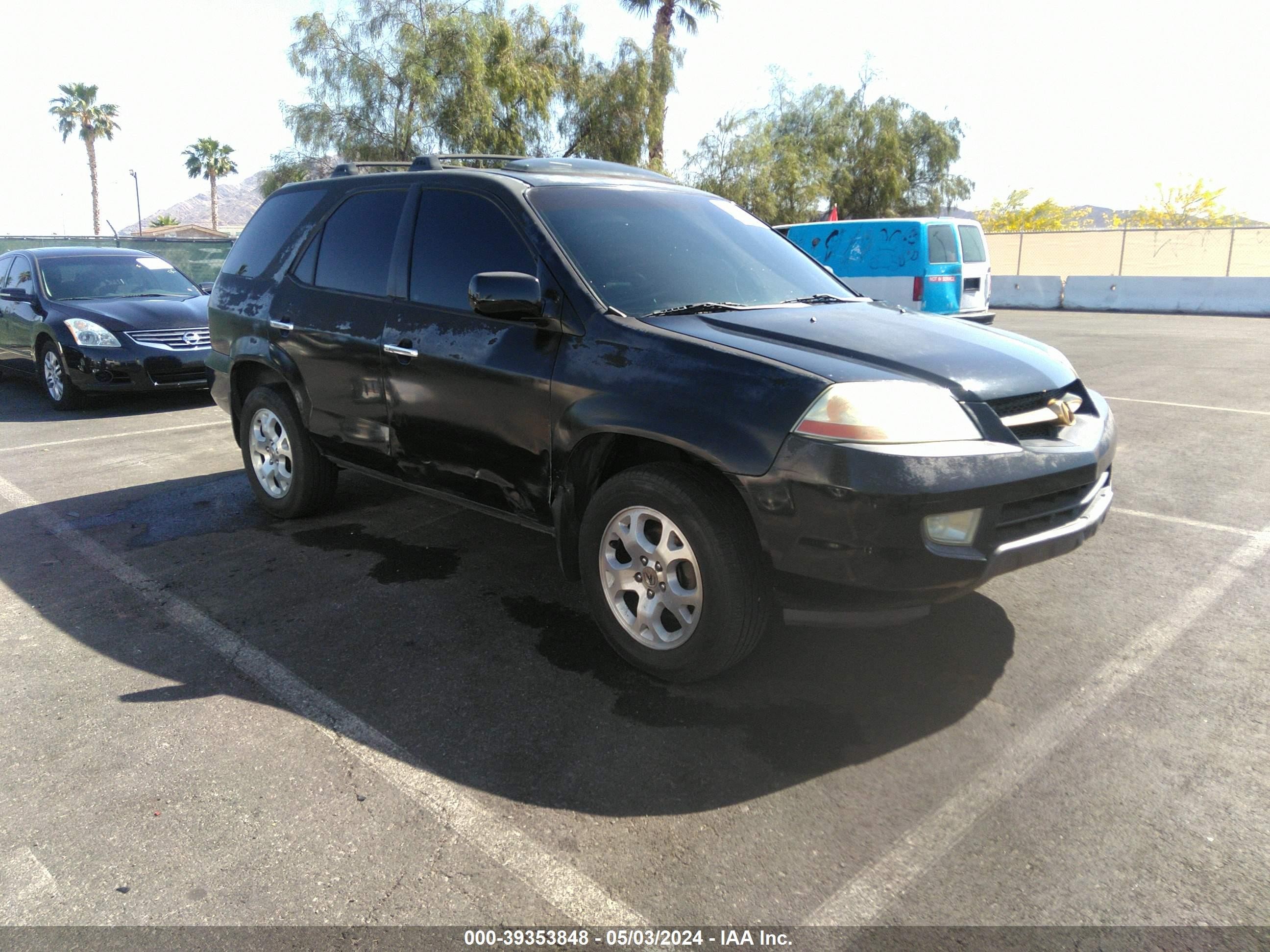 ACURA MDX 2002 2hnyd18612h509318