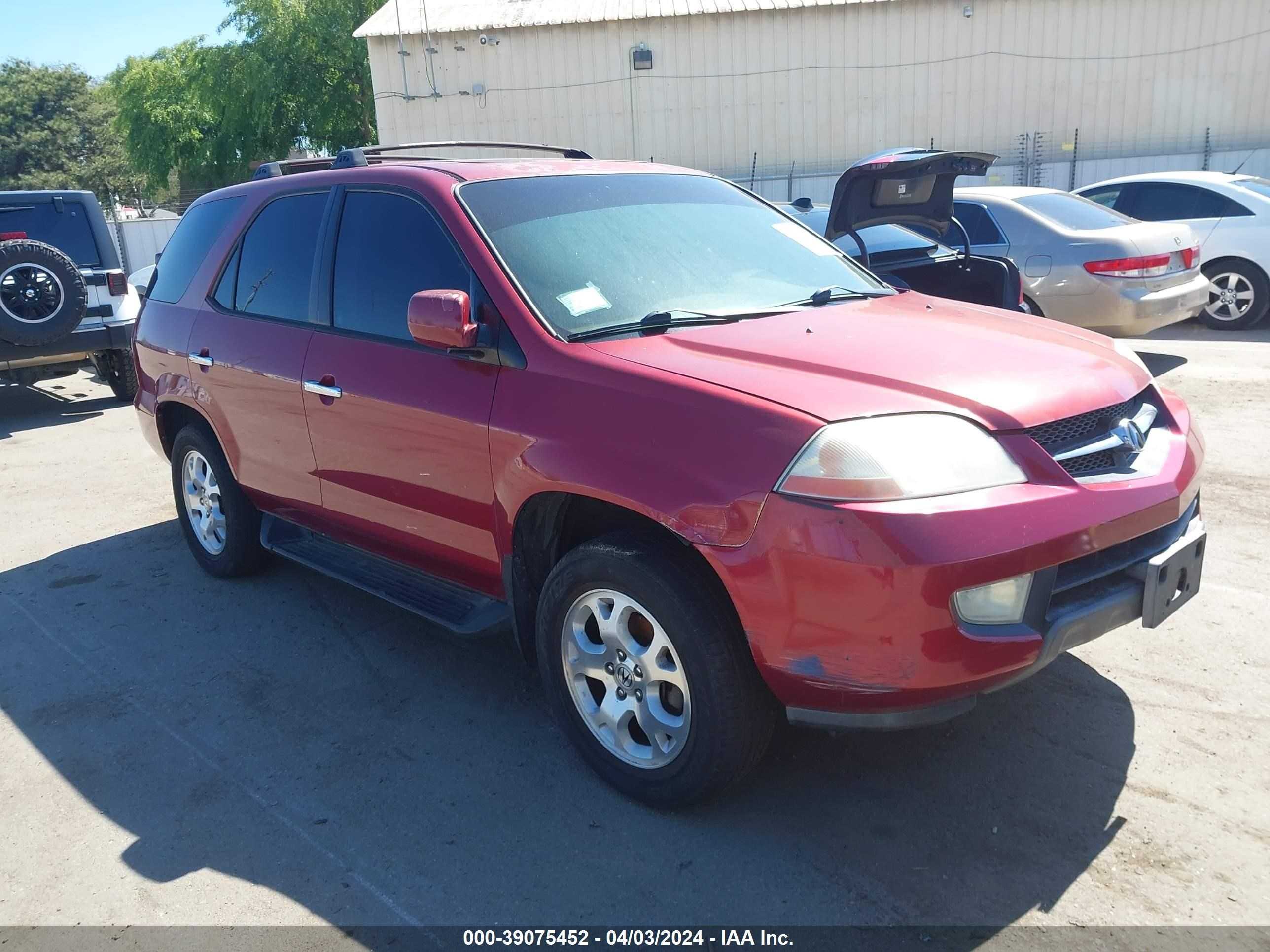 ACURA MDX 2002 2hnyd18612h536714