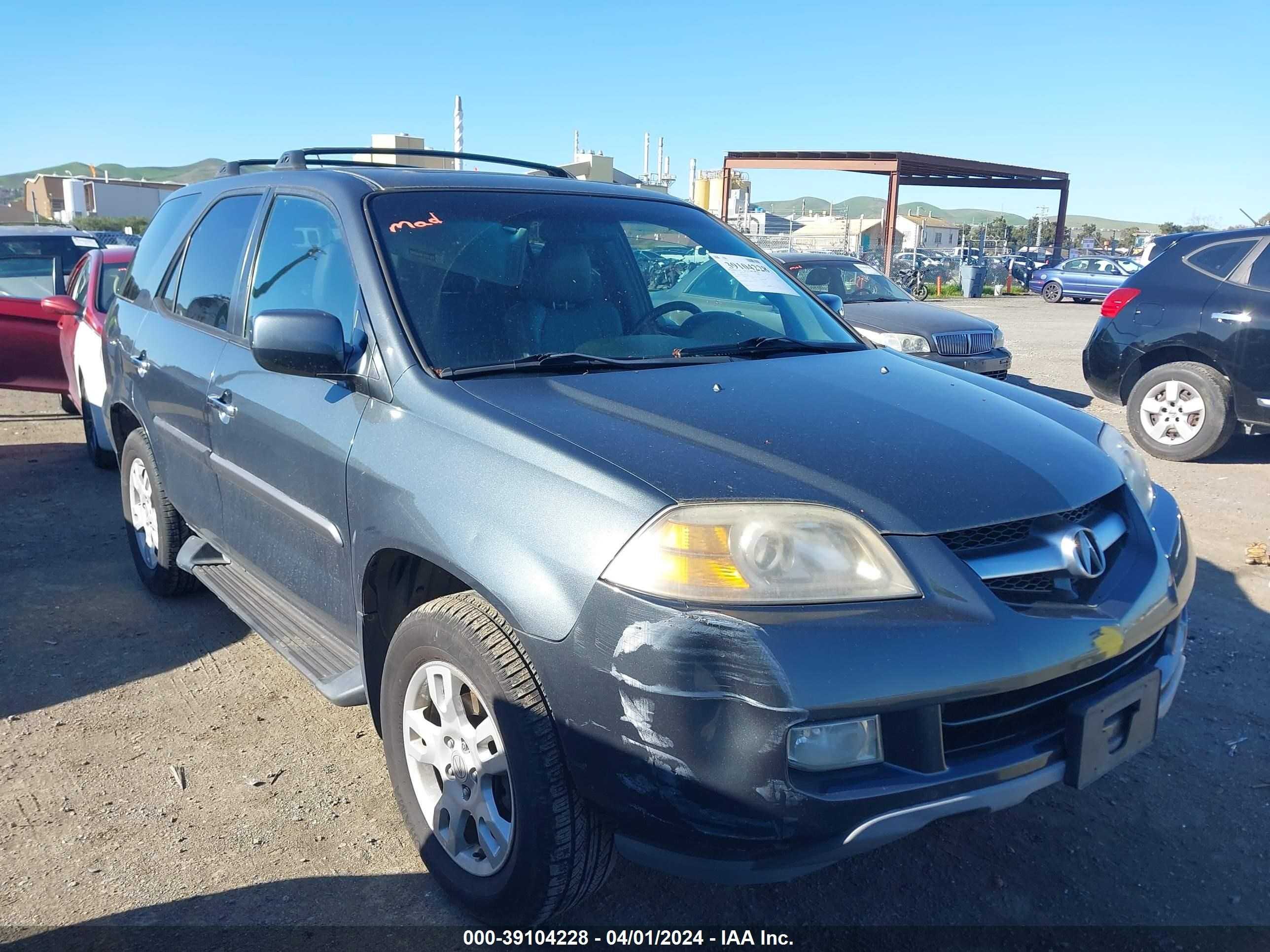 ACURA MDX 2004 2hnyd18614h513498