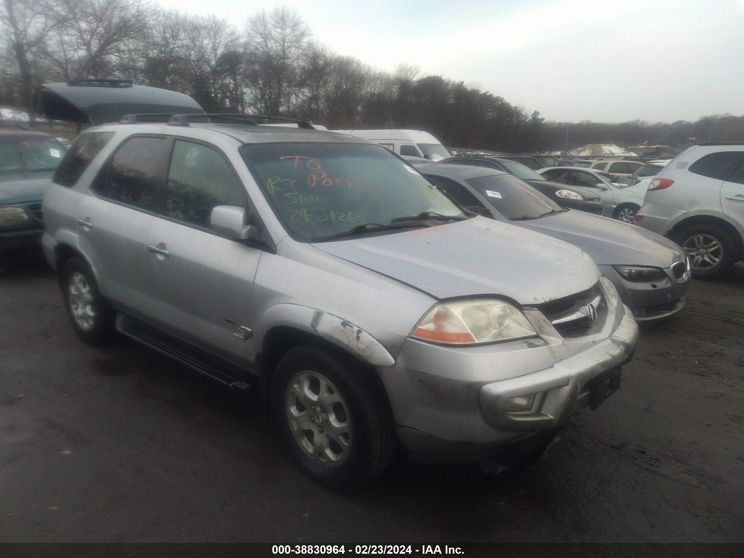 ACURA MDX 2002 2hnyd18632h527397