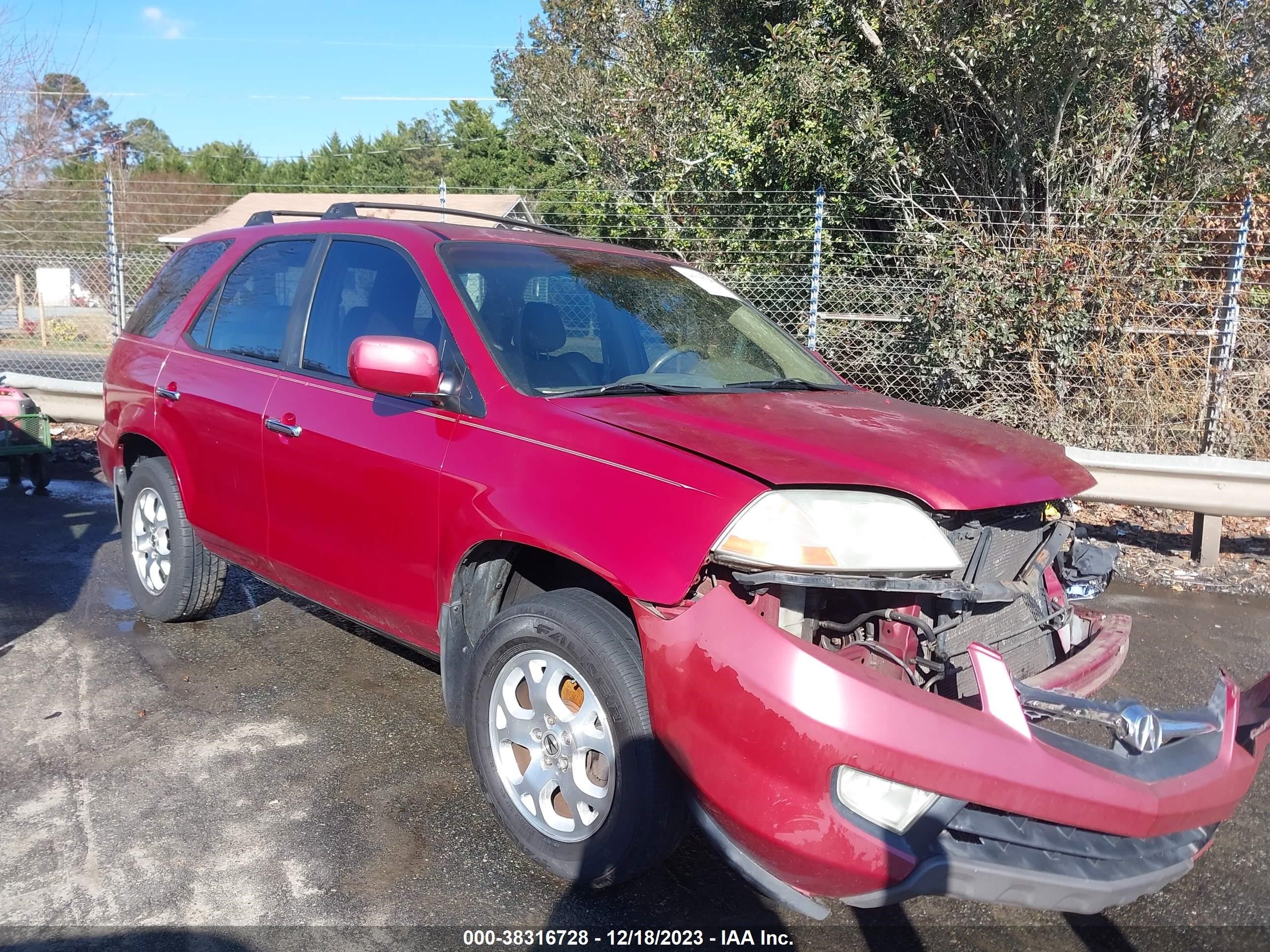 ACURA MDX 2002 2hnyd18642h522984