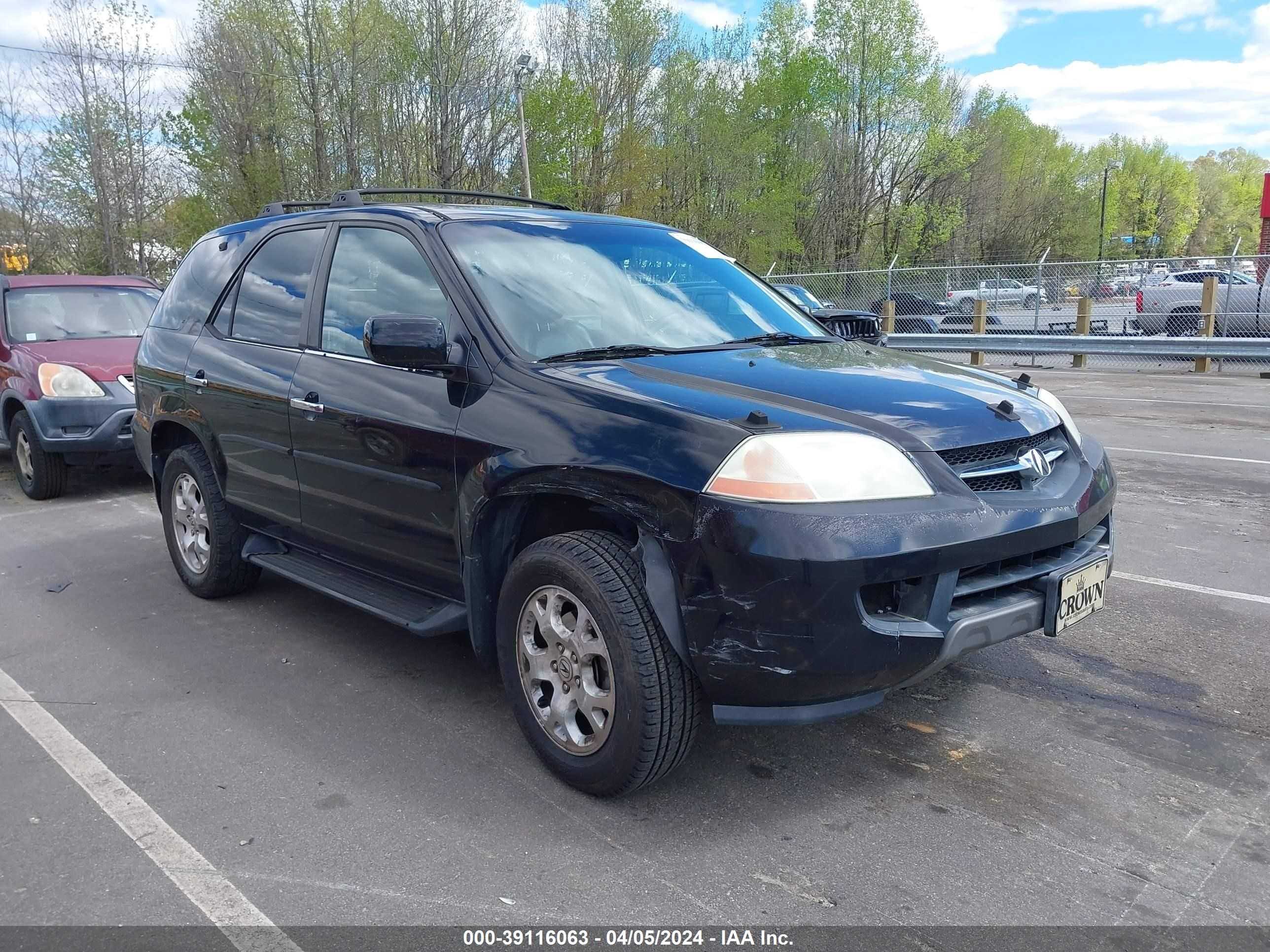 ACURA MDX 2002 2hnyd18652h502954