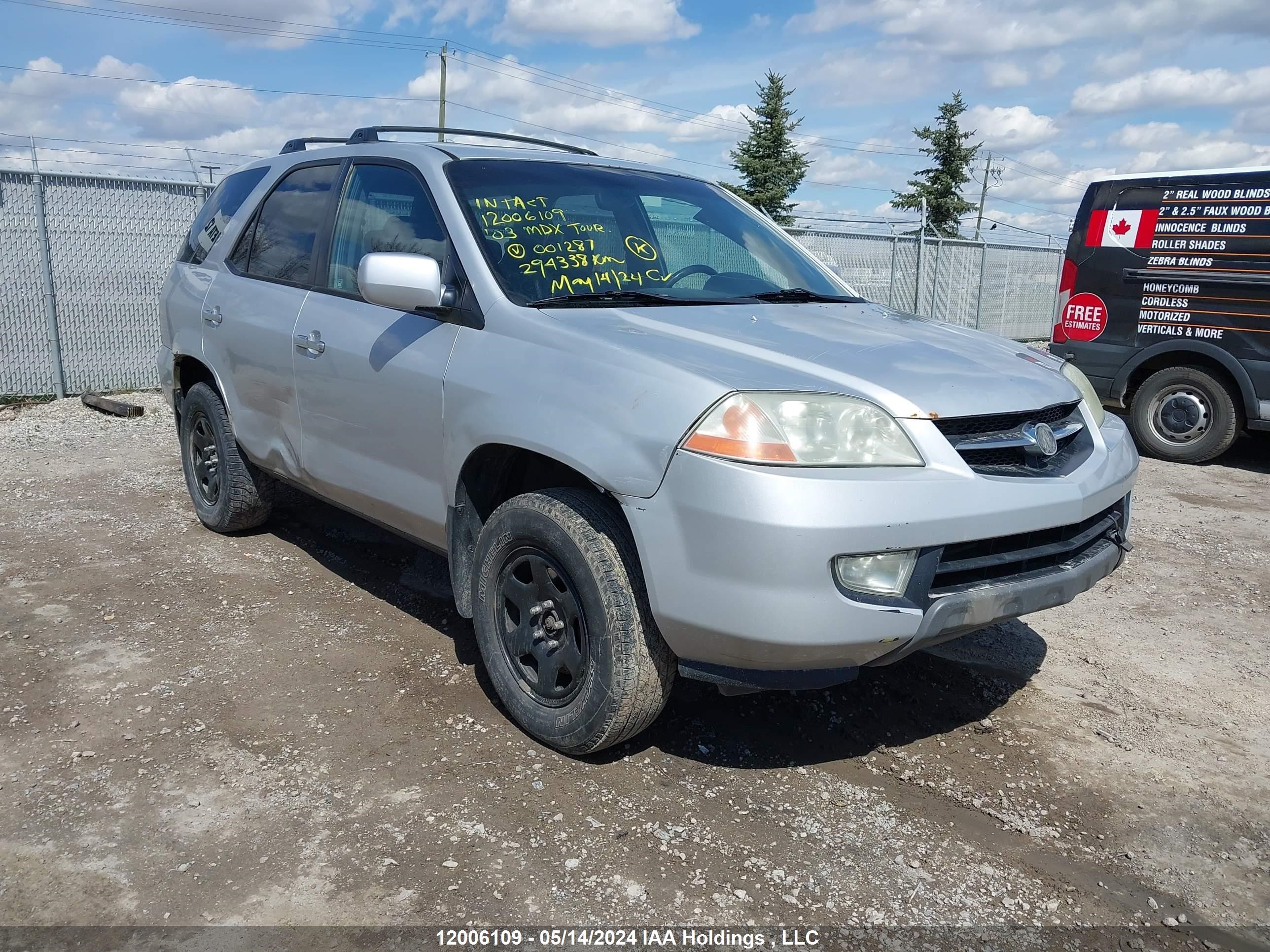 ACURA MDX 2003 2hnyd18653h001287