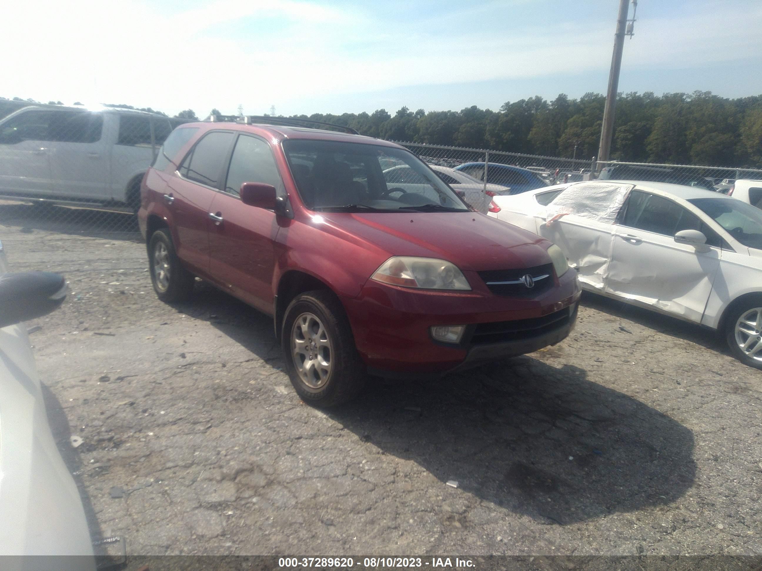 ACURA MDX 2002 2hnyd18662h505099