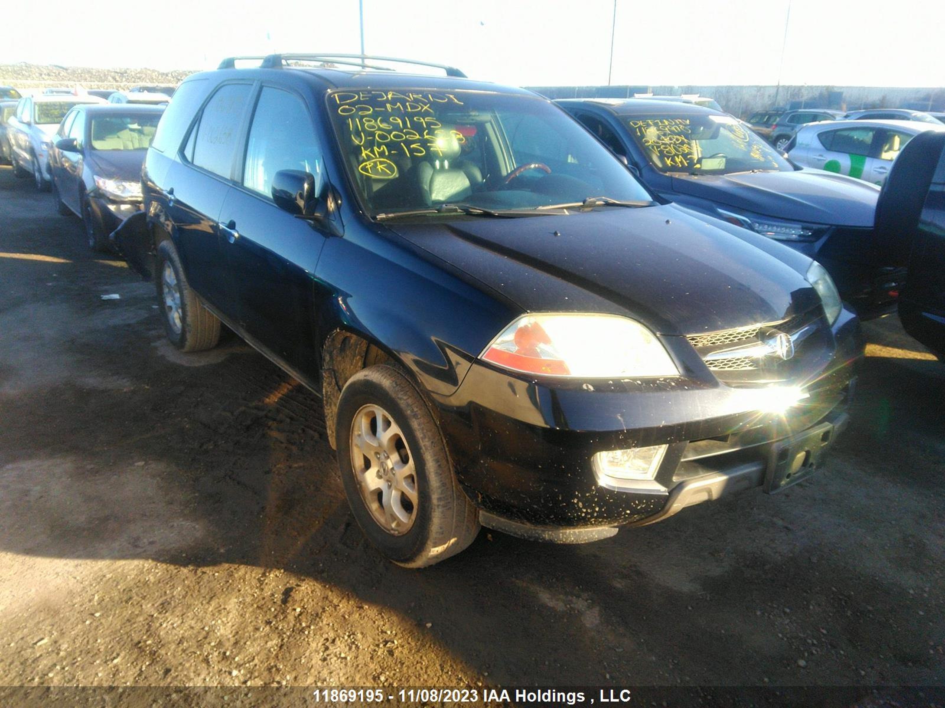 ACURA MDX 2002 2hnyd186x2h002658